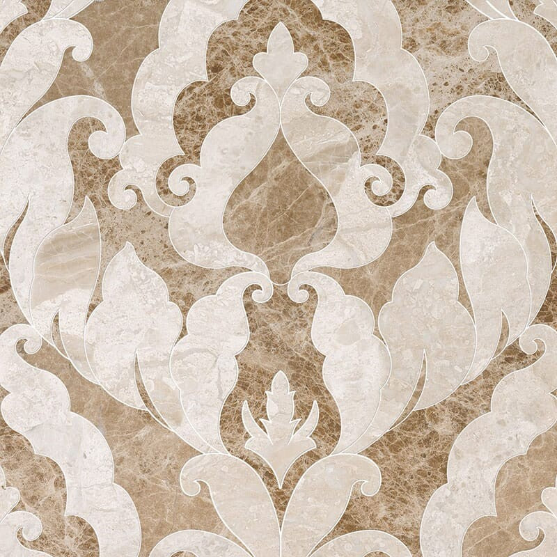 TALYA: Diana Royal, Paradise Rumi Mosaic (polished | 13"x18"x9/16" | straight cut)