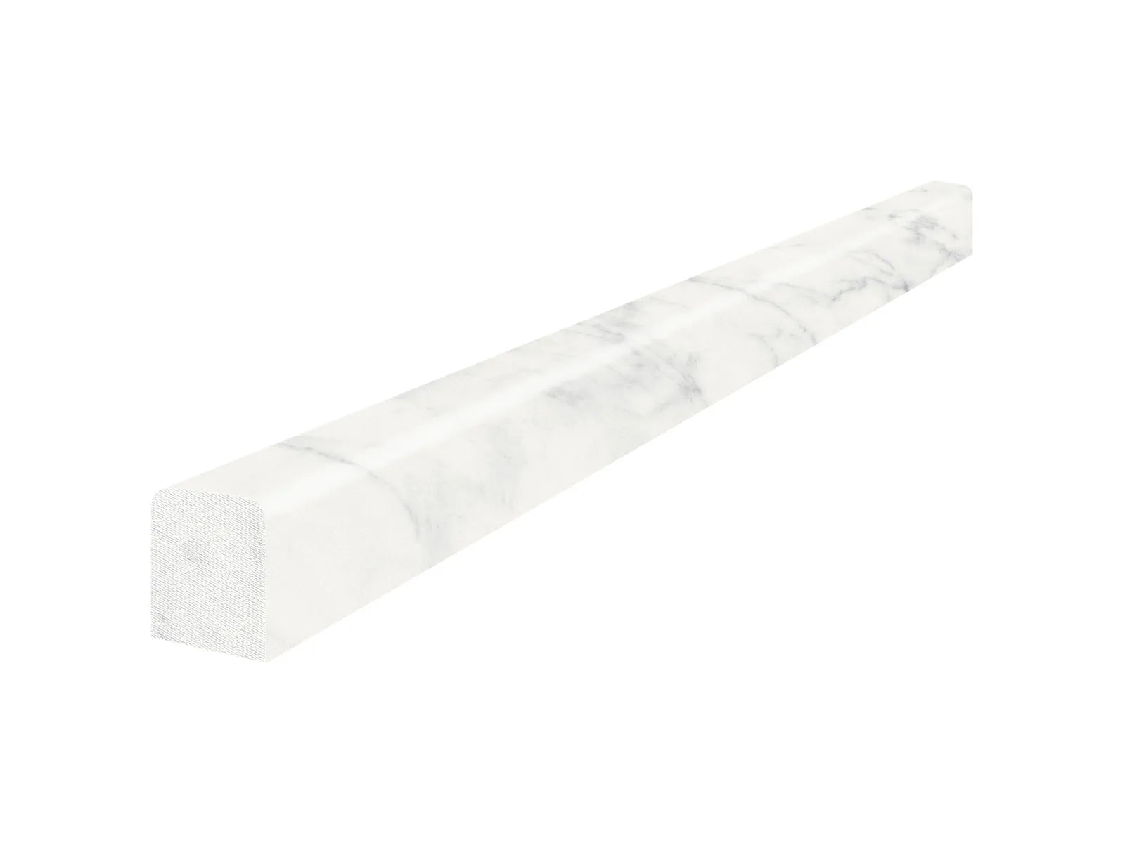 ETERNA BIANCO: Marble Trim Deco-Bar (12¹⁄₁₆"X½"X⅝" | Honed)