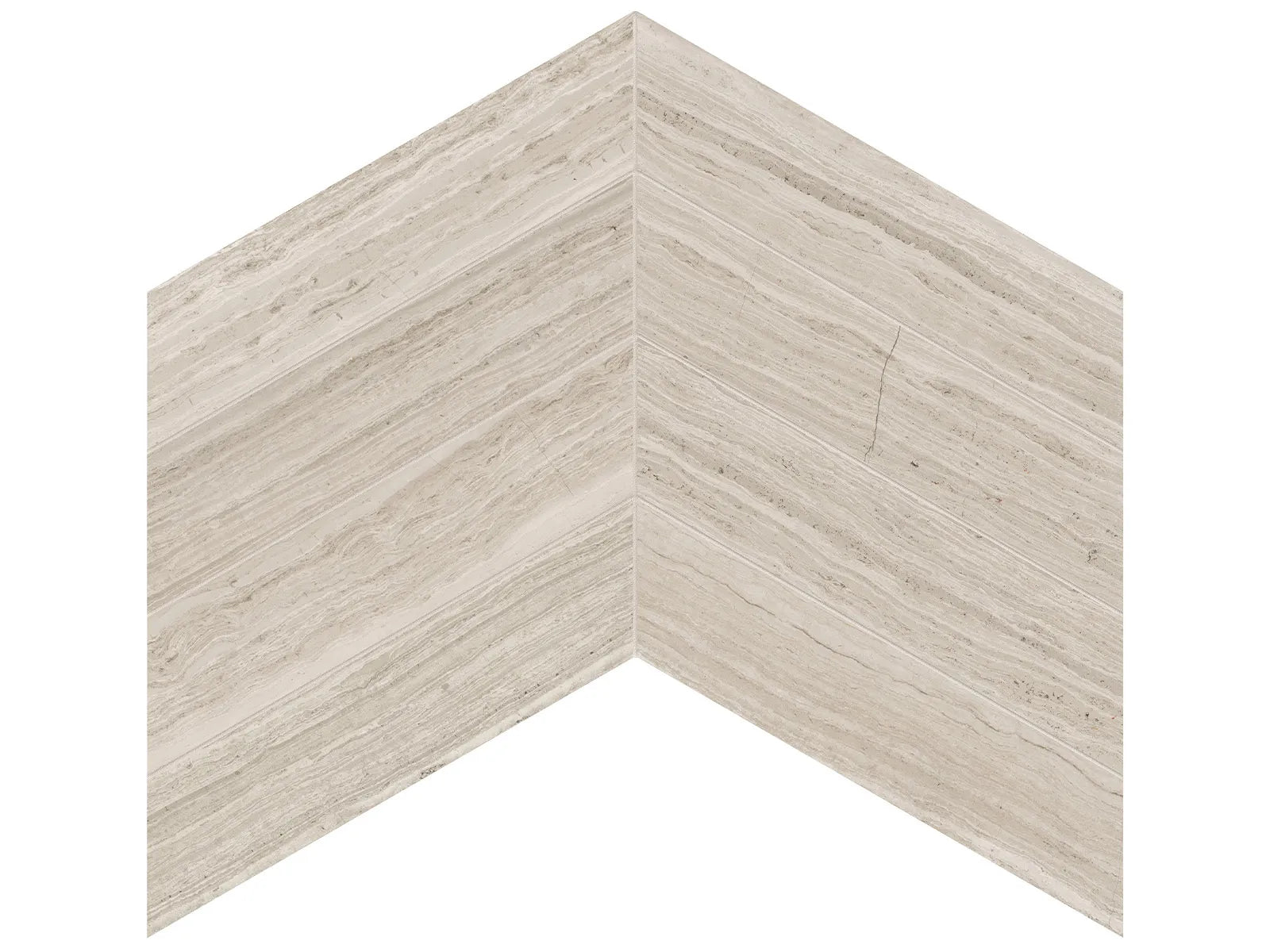 STRADA MIST: Limestone Mosaic Chevron (14⁹⁄₁₆"X9¹³⁄₁₆"X⅜" | Honed)