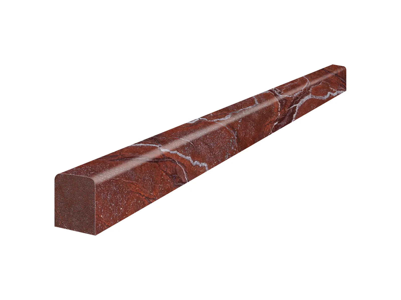 TUSCANO ROSSO: Marble Trim Deco-Bar (12¹⁄₁₆"X½"X⅝" | Polished)