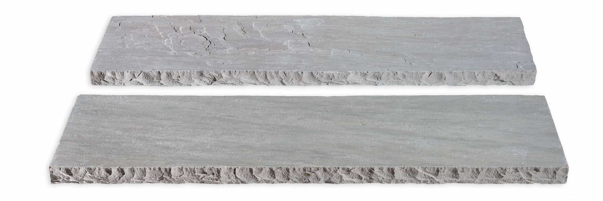 appalachian grey old world flagstone artisan paver tread molding 12 by 48 by 2 inch exterior applications manufactured by f and m supply distributed by surface group
