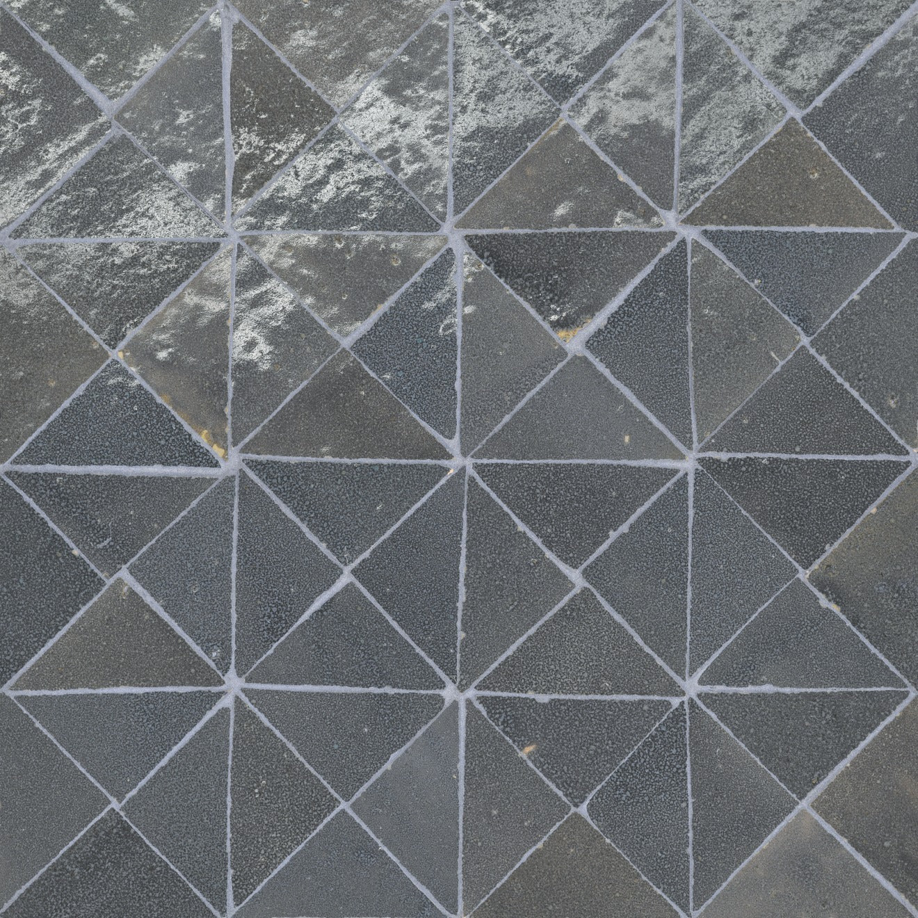 casa ash zelige mosaic triangle 12x12 surface group international