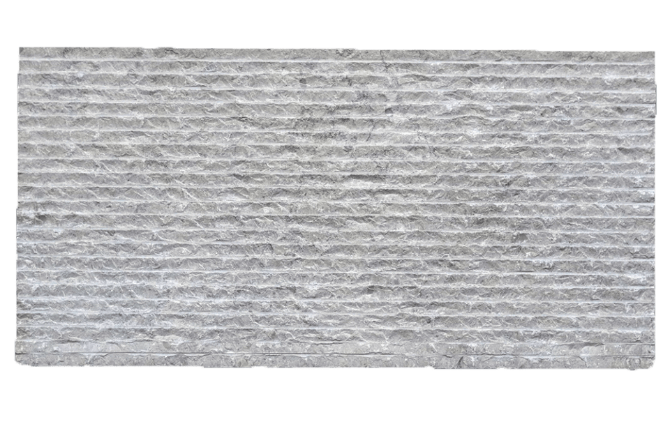 GASGOGNE BLUE: Line Chisel Limestone Field Tile (12