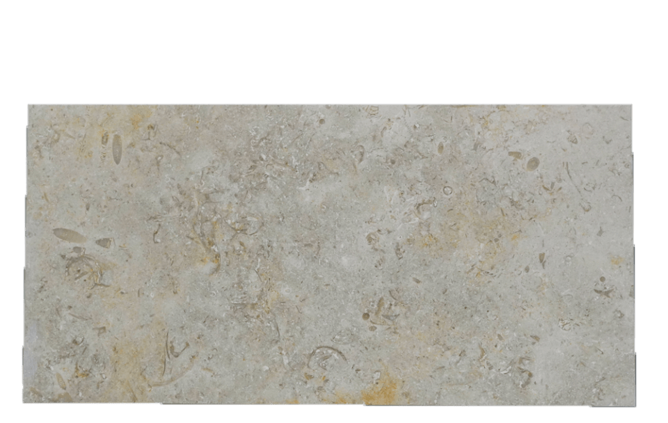 JERUSALEM GREY&GOLD: 2X4 Staggered Joint Limestone Field Mosaic (12 1&4"x12 5&8"x3&8" | honed)