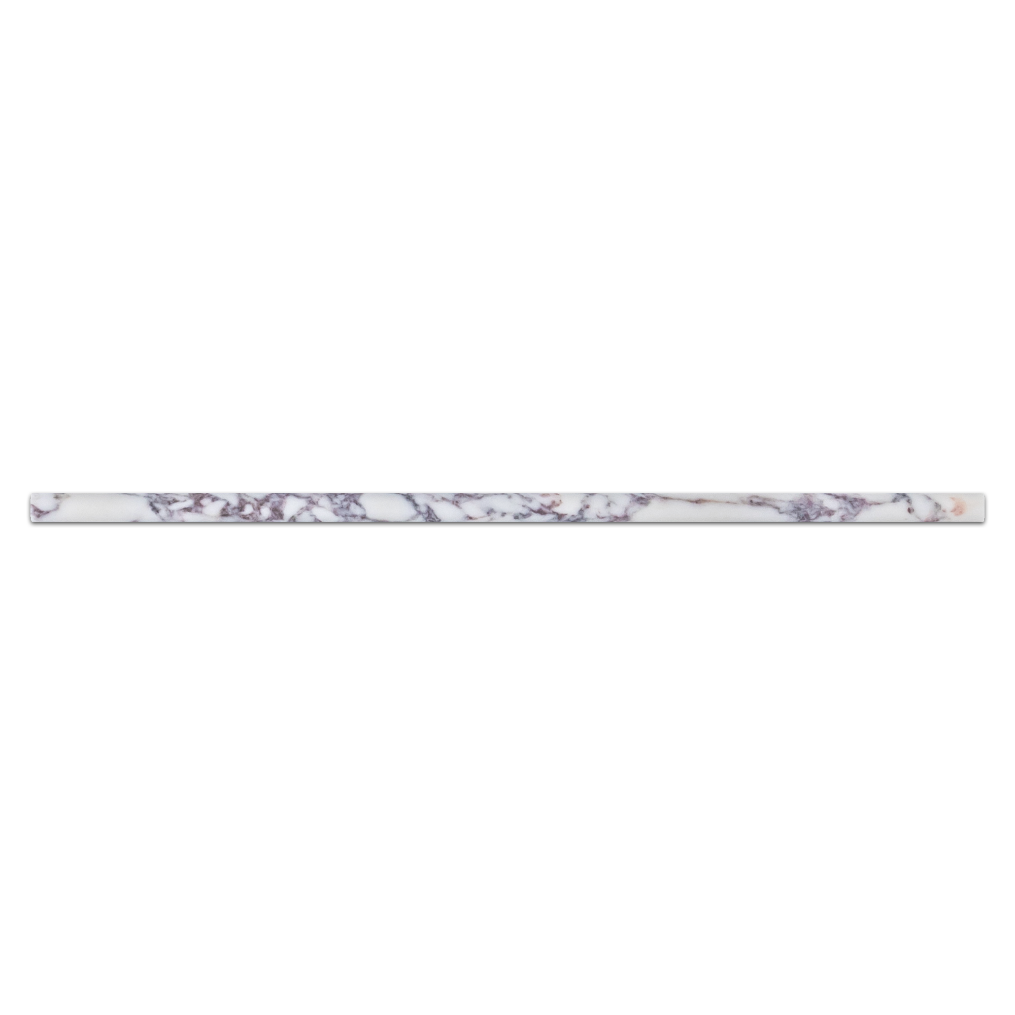 BIANCO VIOLETTA: Micro Pensil Liner Marble Tile Accessory (5/8"x12"x3/8" | honed)