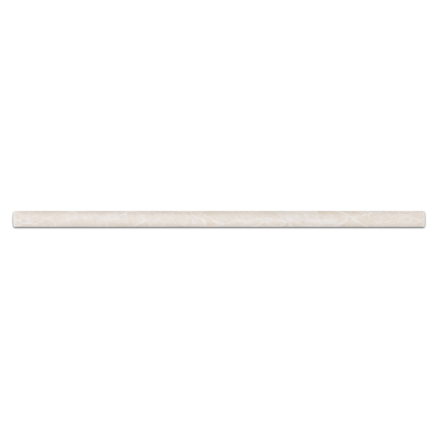 VANILLA ROYALE: Petite Pencil Liner Marble Tile Accessory (3/4"x12"x1/2" | honed)