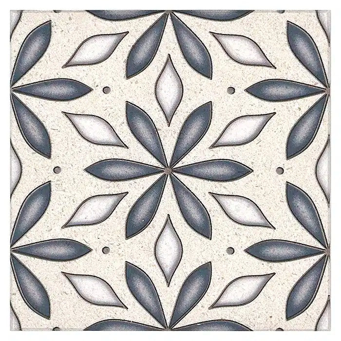 eloise twilight limestone natural marble deco tile 12x12 surface group stone impressions