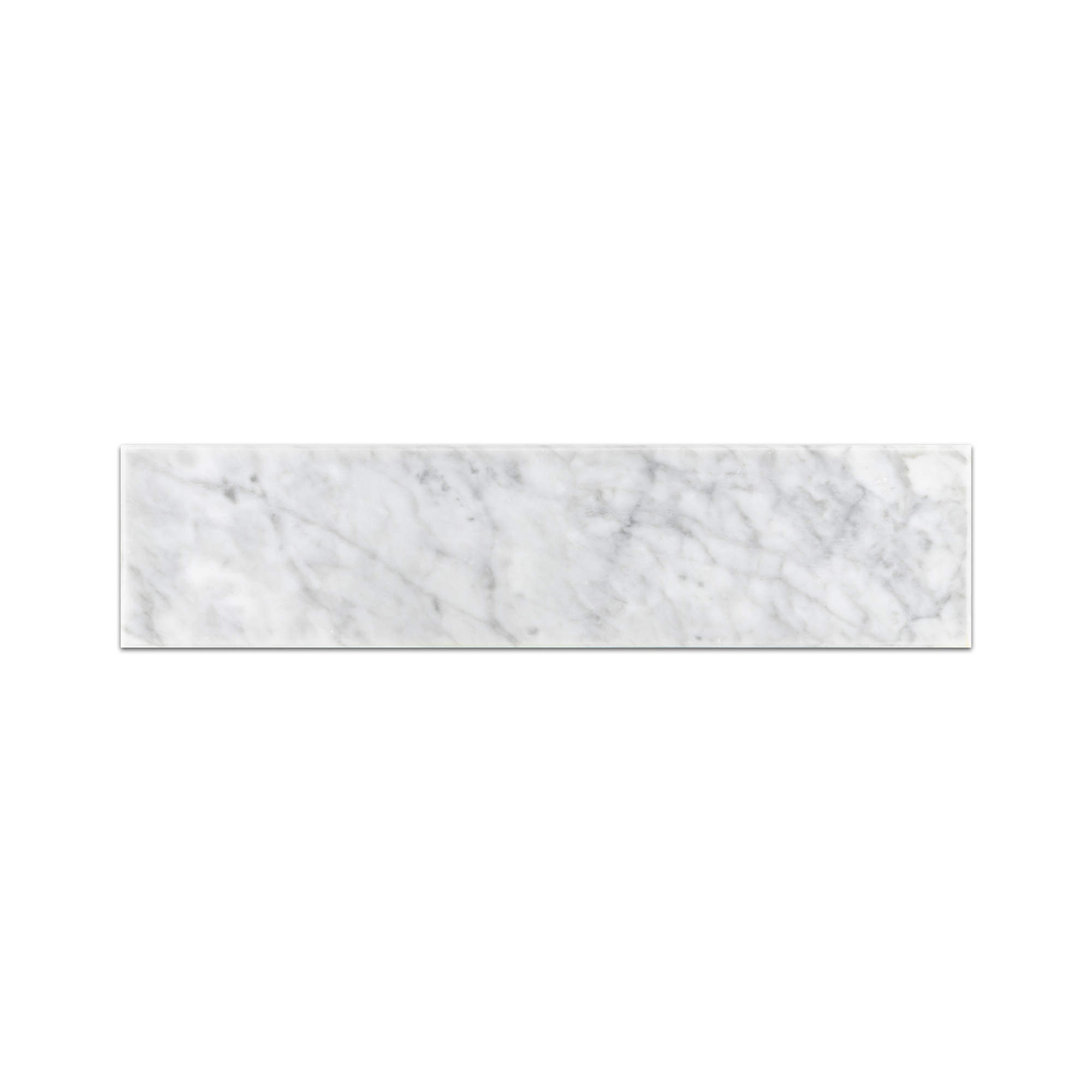 Elon Bianco Carrara Marble Rectangle Field Tile 3x12x0.375 Honed - Surface Group International