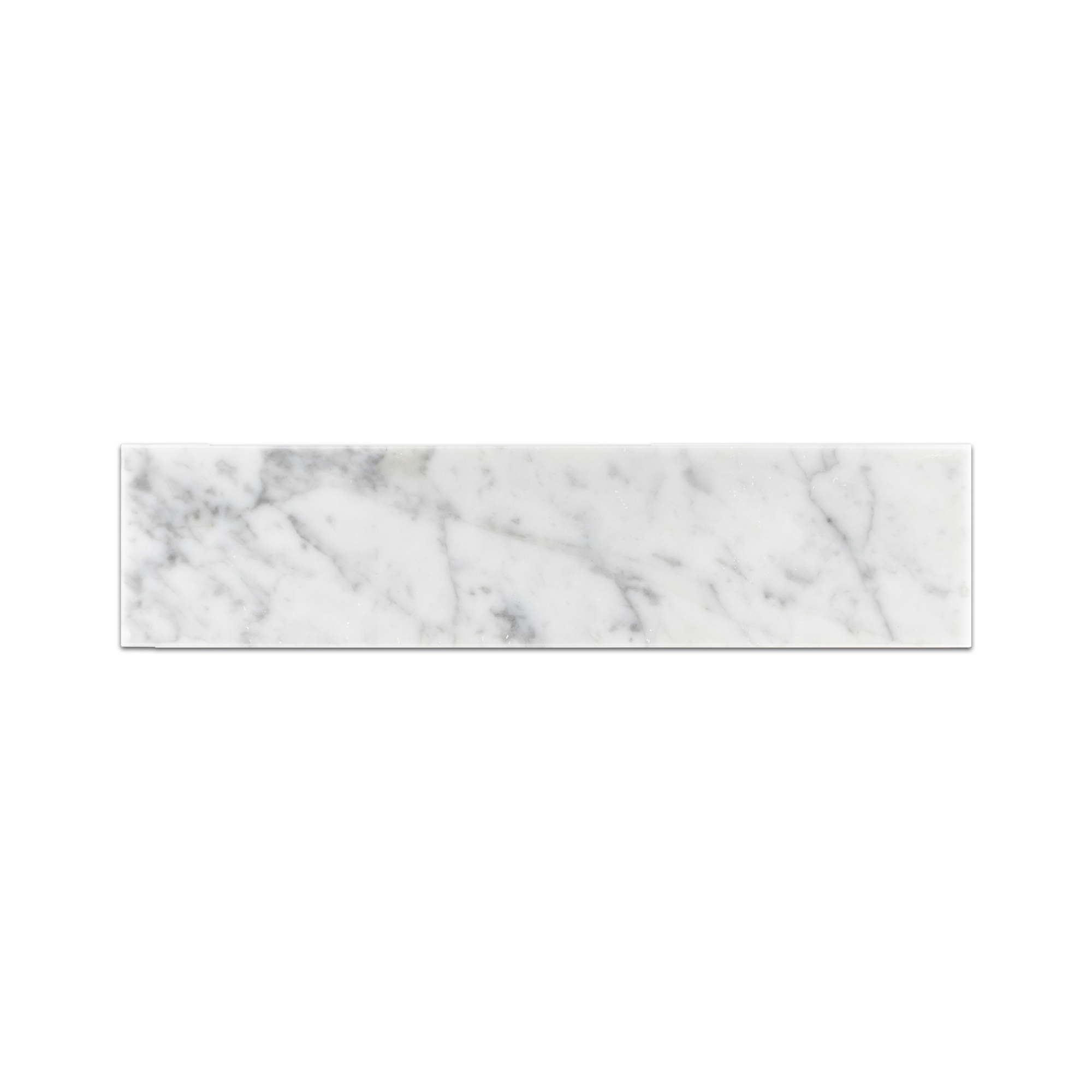 Elon Bianco Carrara Marble Rectangle Field Tile 3x12x0.375 Polished - Surface Group International Product