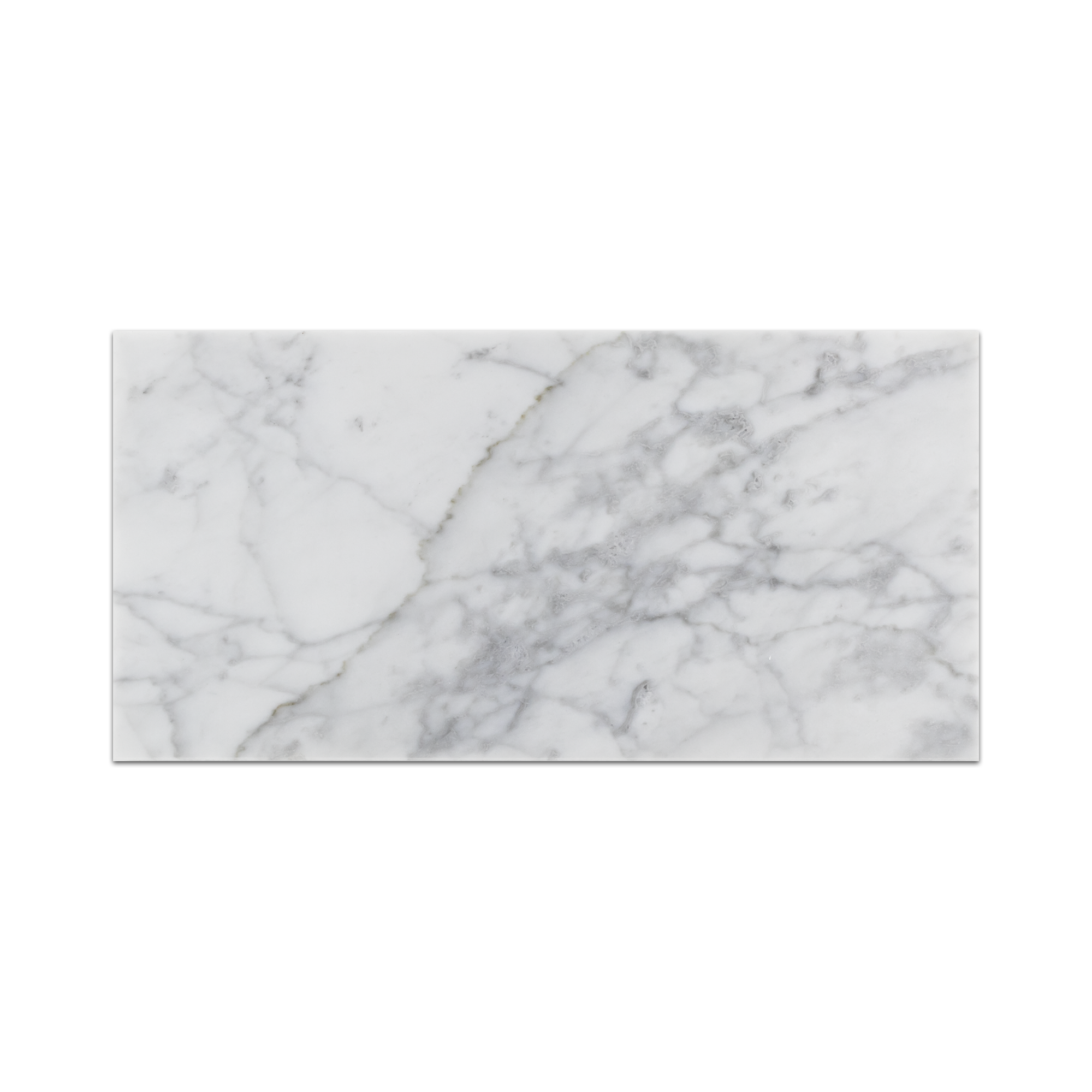 Elon Bianco Carrara Marble Rectangle Field Tile 6x12x0.375 Honed - Surface Group International