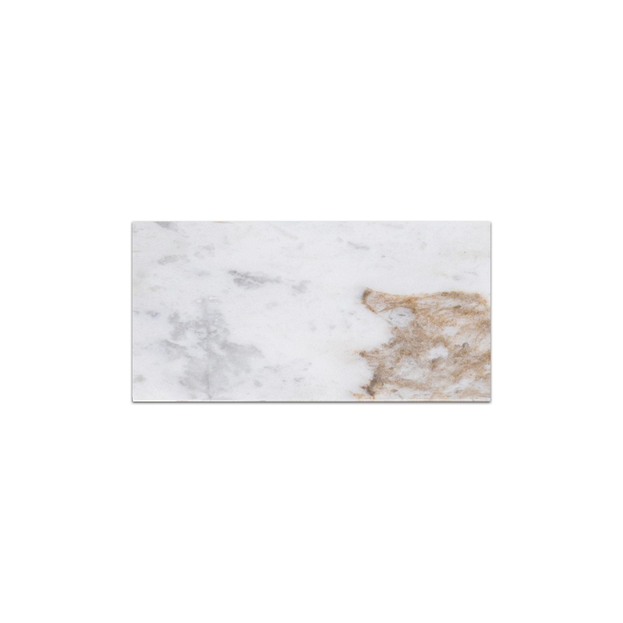 Elon Bianco Oro Marble Rectangle Field Tile 3x6x0.375 Honed - Surface Group International