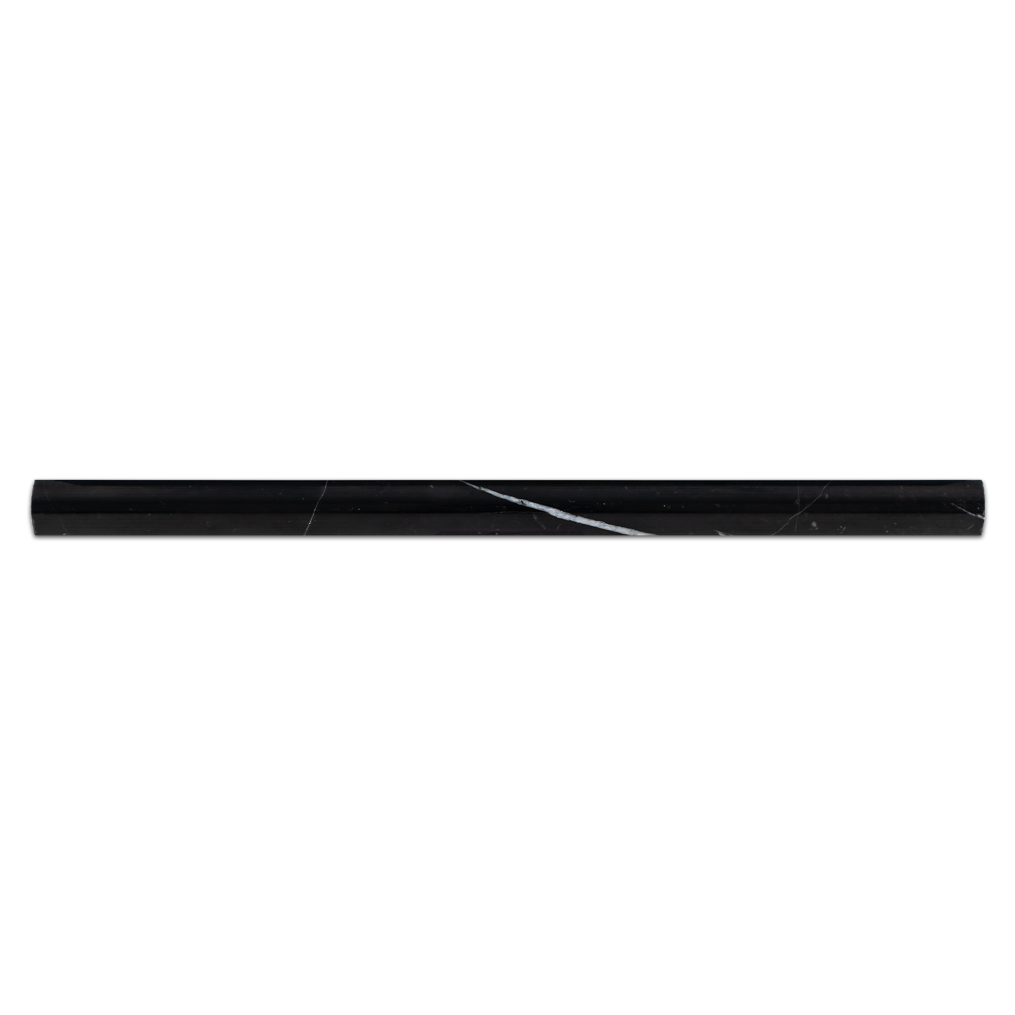 Elon black marble pencil tile 0.75x12x0.75 polished AM7078P Surface Group International product