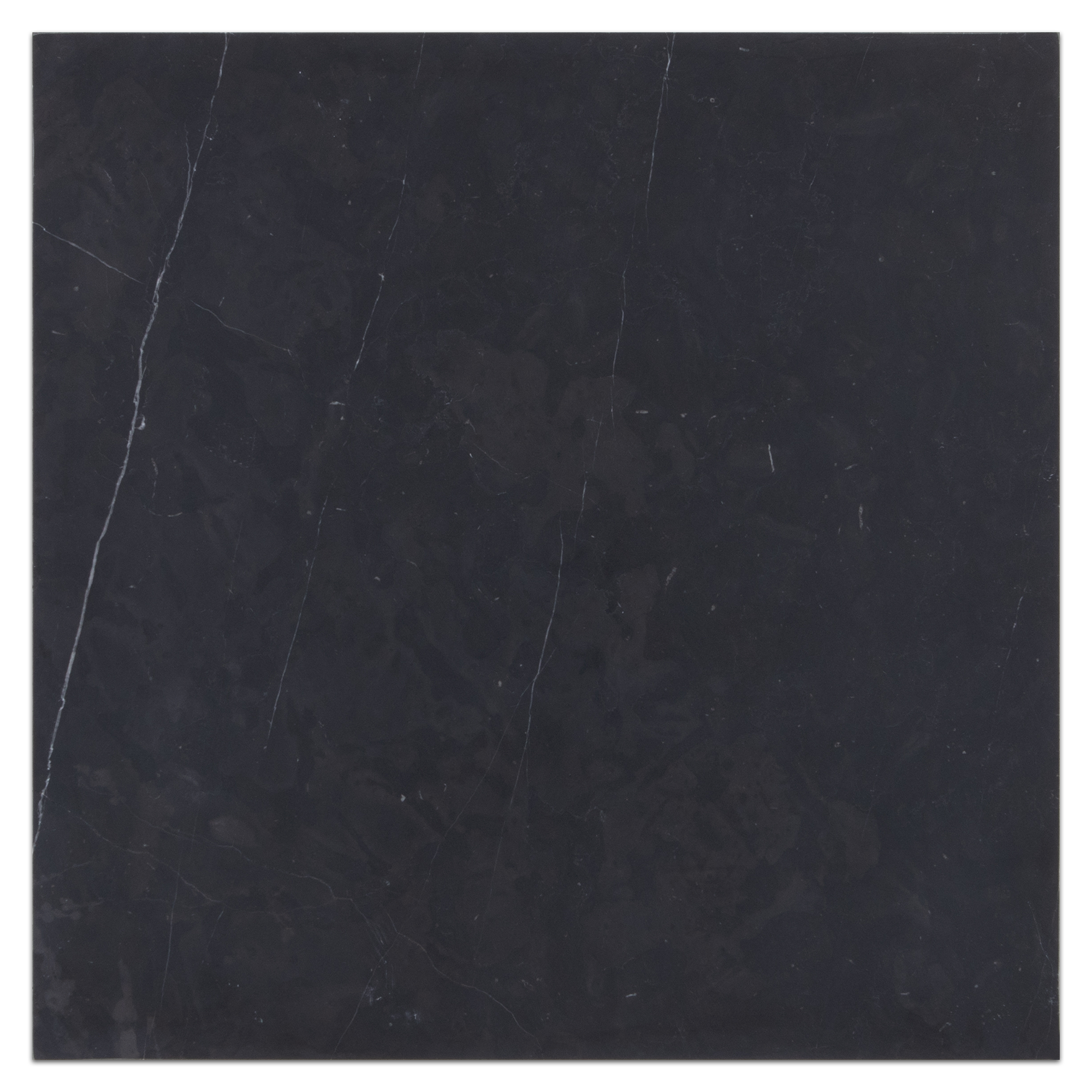 Elon black marble square field tile 18x18x0.375 honed AM7081H for sale at Surface Group Online tile store