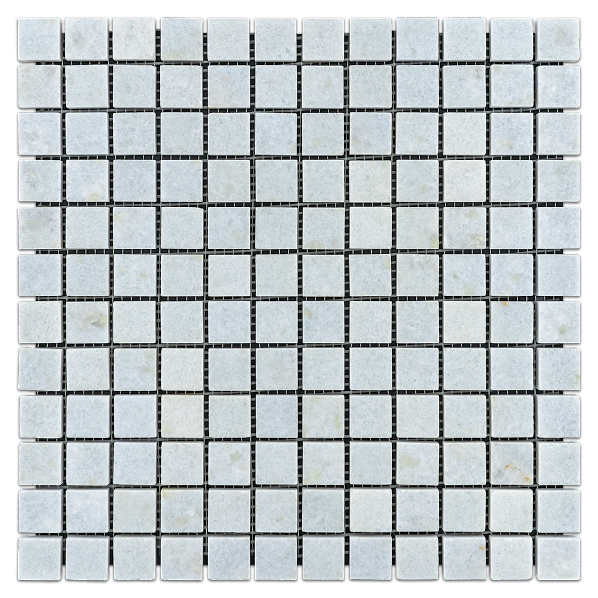 Elon Blue Celeste Marble 1x1 Straight Stack Field Mosaic 12x12x0.375 Polished Tile - Surface Group International