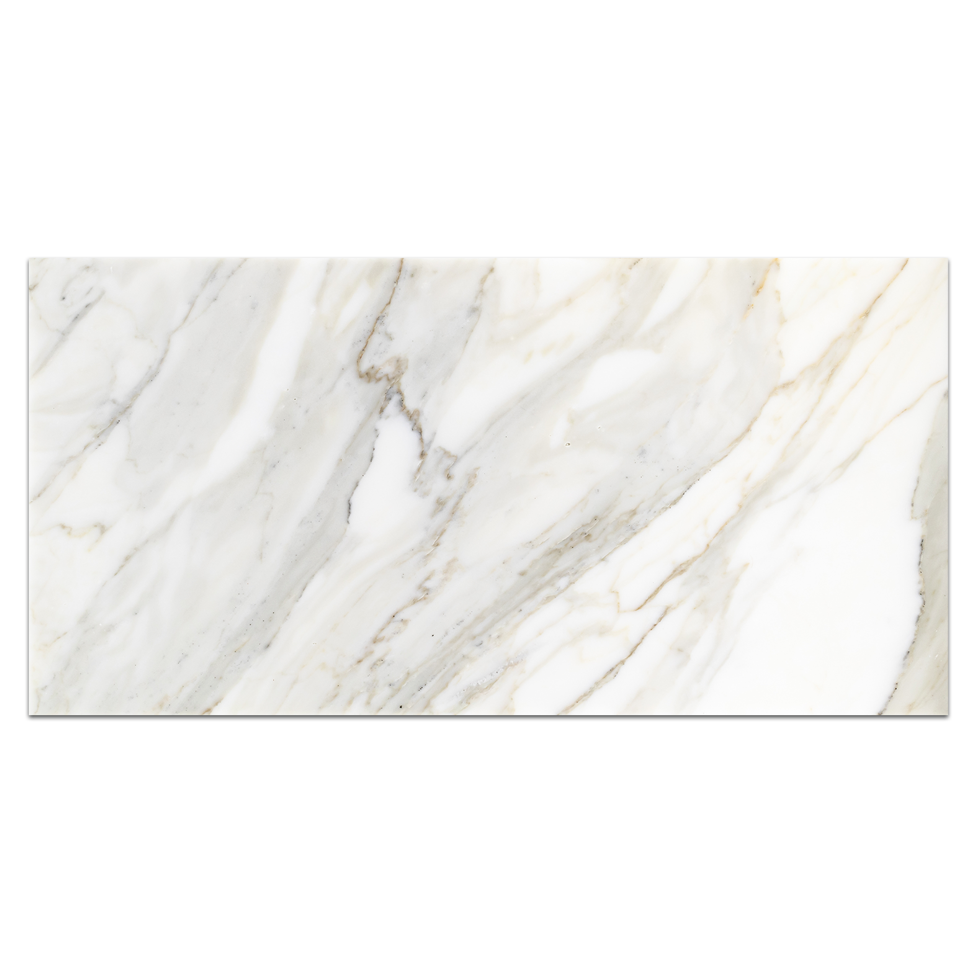 Elon Calacatta Gold Marble Rectangle Field Tile 12x24x0.375 Honed - Surface Group International