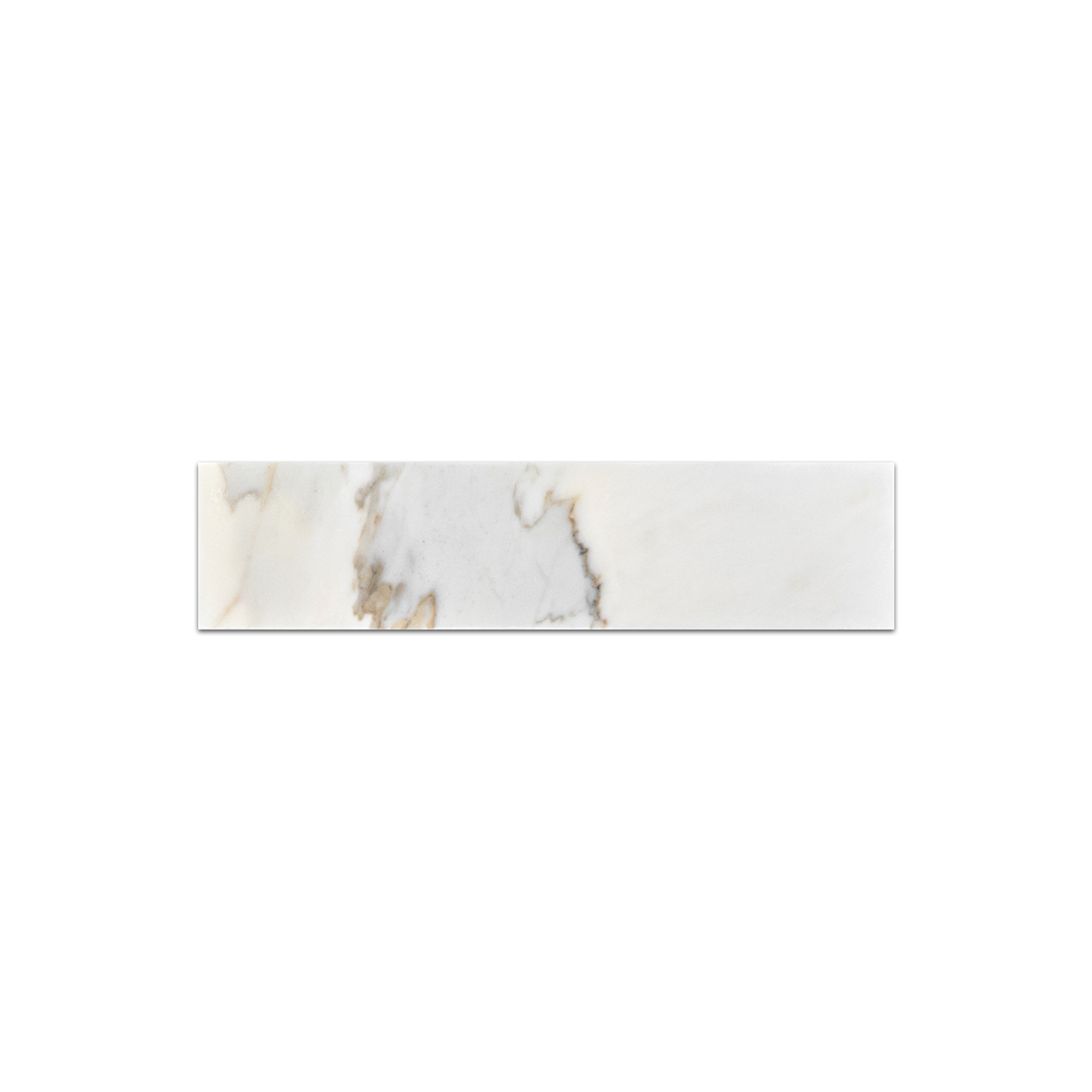Elon Calacatta Gold Marble Rectangle Field Tile, 2x8 Honed Finish, for Elegant Wall & Flooring Designs - Surface Group