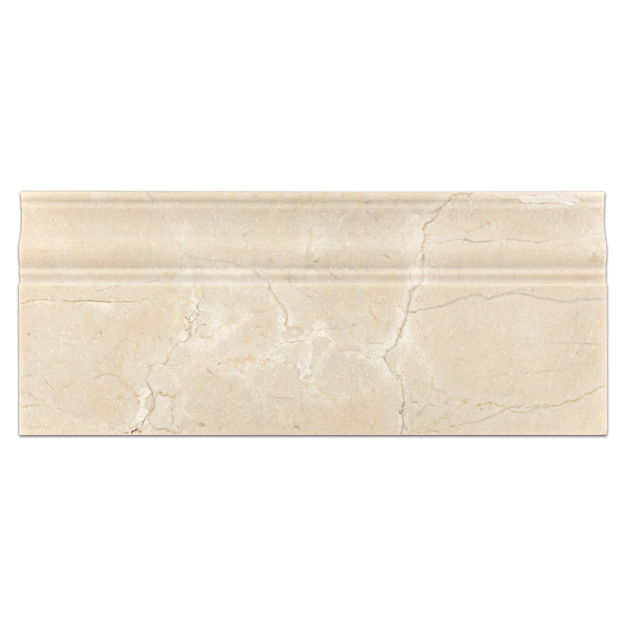 Elon Crema Marfil Marble Baseboard 4.75x12 Honed Tile from Surface Group International.