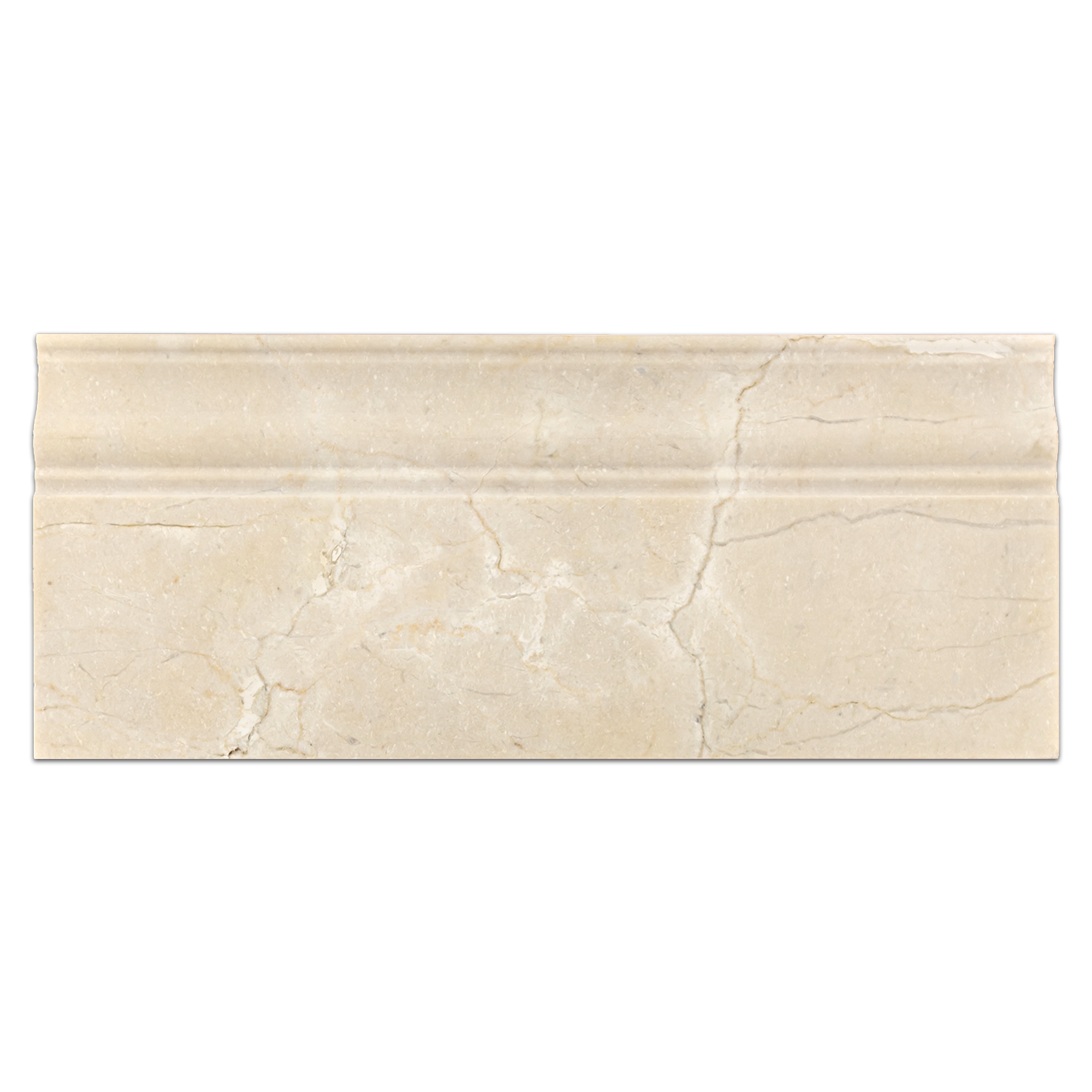 Elon Crema Marfil Marble Baseboard 4.75x12 Polished Tile - Surface Group International