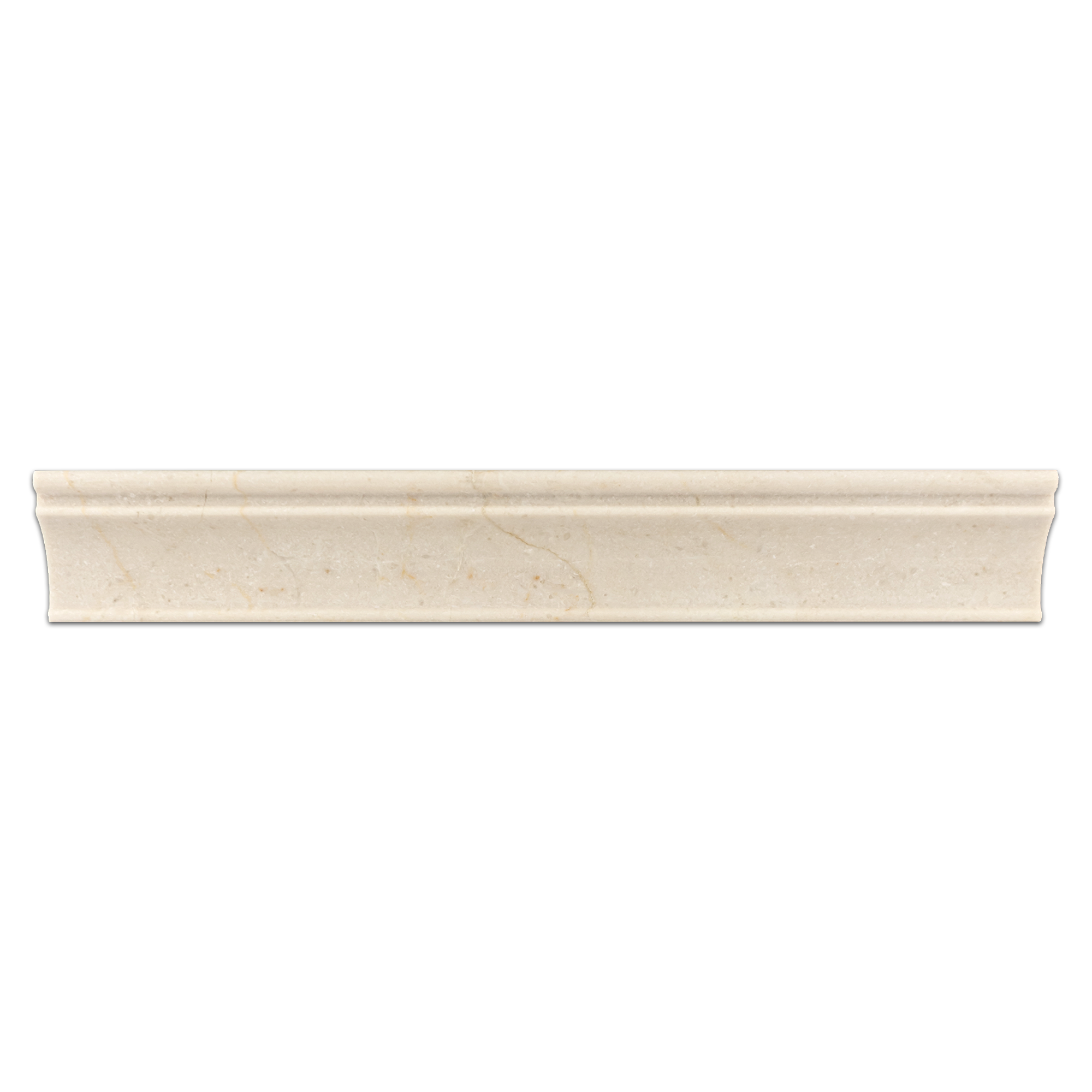 Elon Crema Marfil Marble Crown 2x12 Polished Molding Tile from Surface Group International.