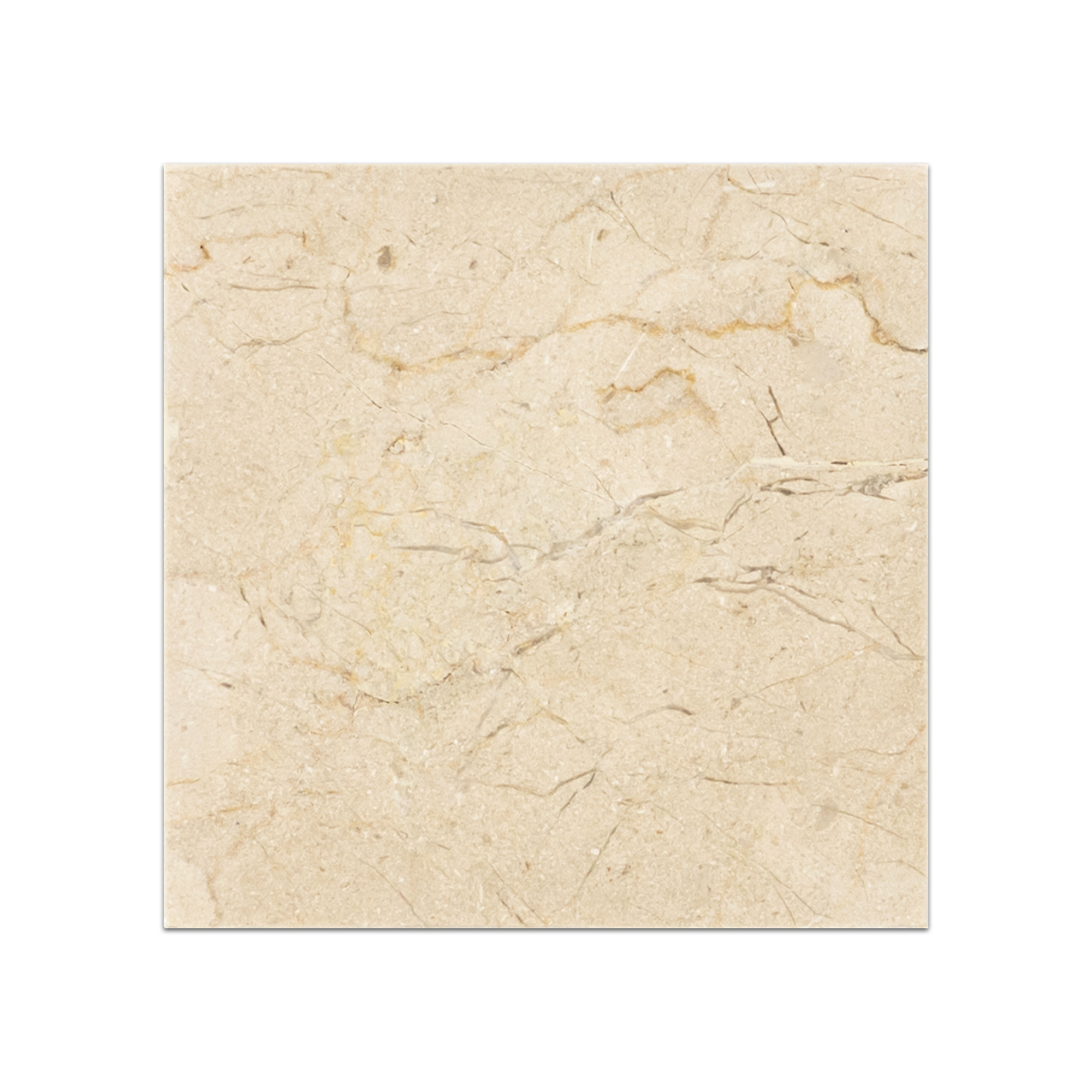 Elon Crema Marfil Marble 6x6 Polished Square Field Tile
