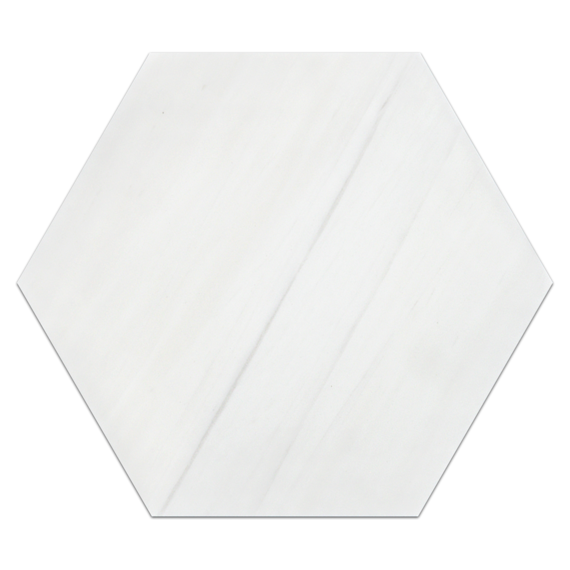 Elon Dolomite Marble Hexagon Field Tile 10.5x12.125x0.375 Honed - Surface Group International