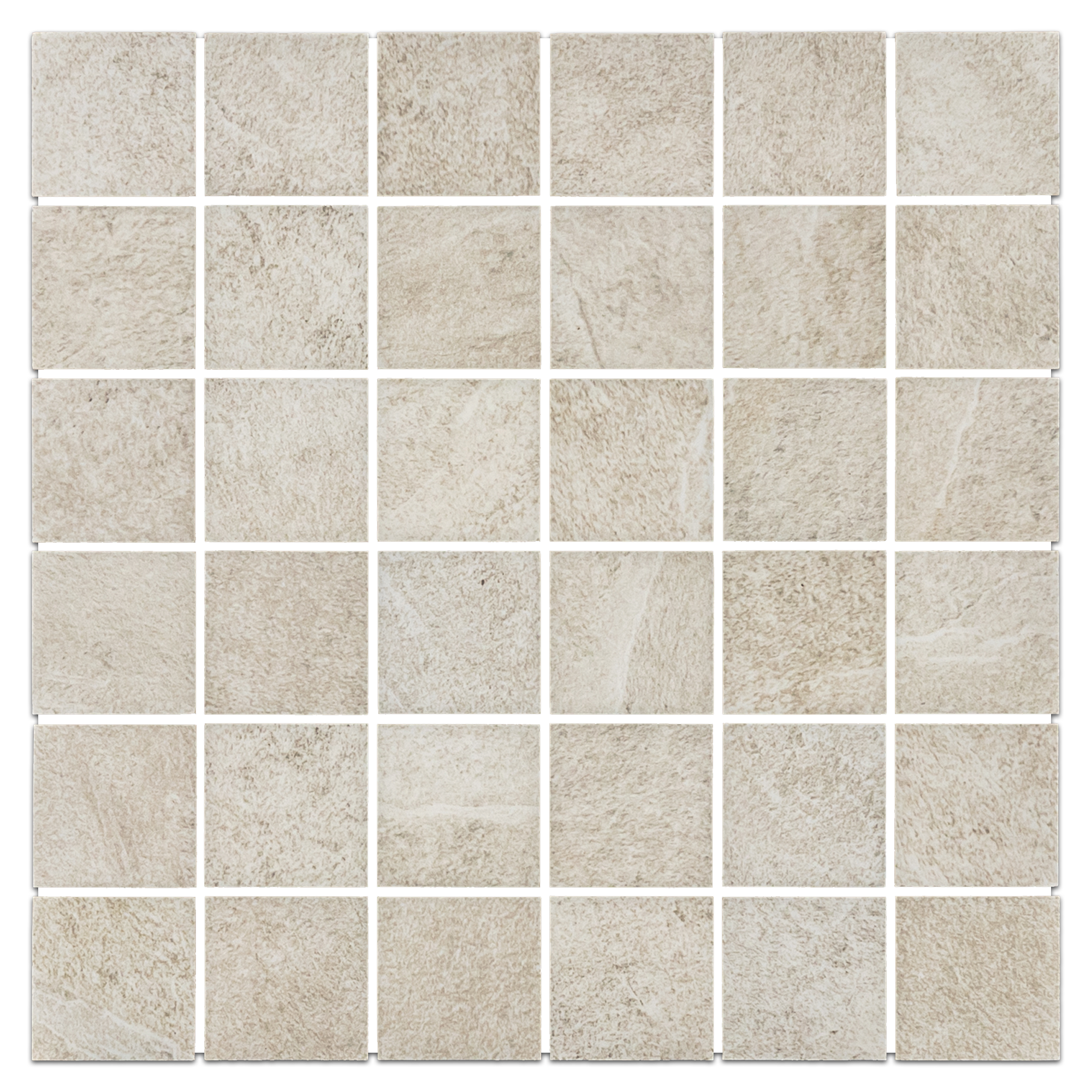 Elon Ecostone Sand Porcelain 2x2 Straight Stack Field Mosaic 12x12x9mm Natural SP114 Surface Group International Product