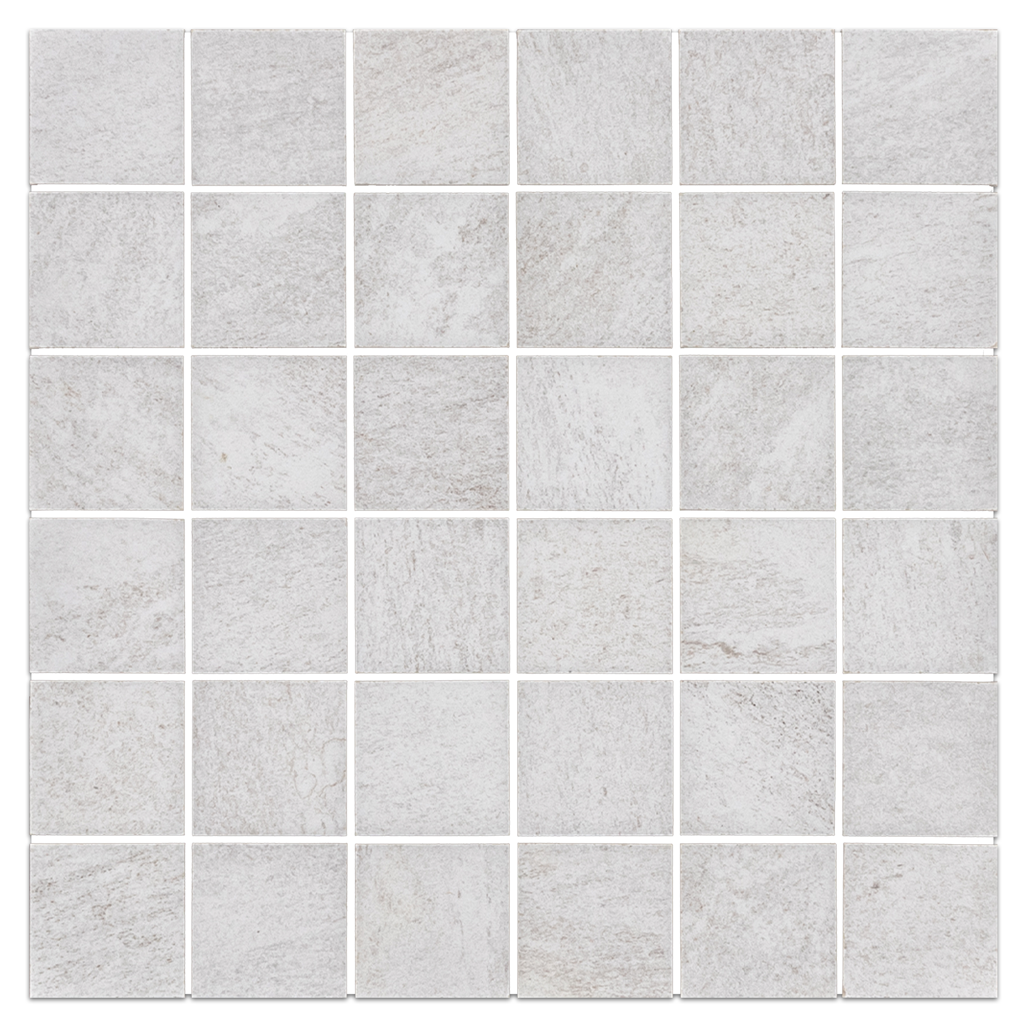 Elon Ecostone White Porcelain 2x2 Straight Stack Field Mosaic 12x12x9mm Natural SP144 Surface Group International Product