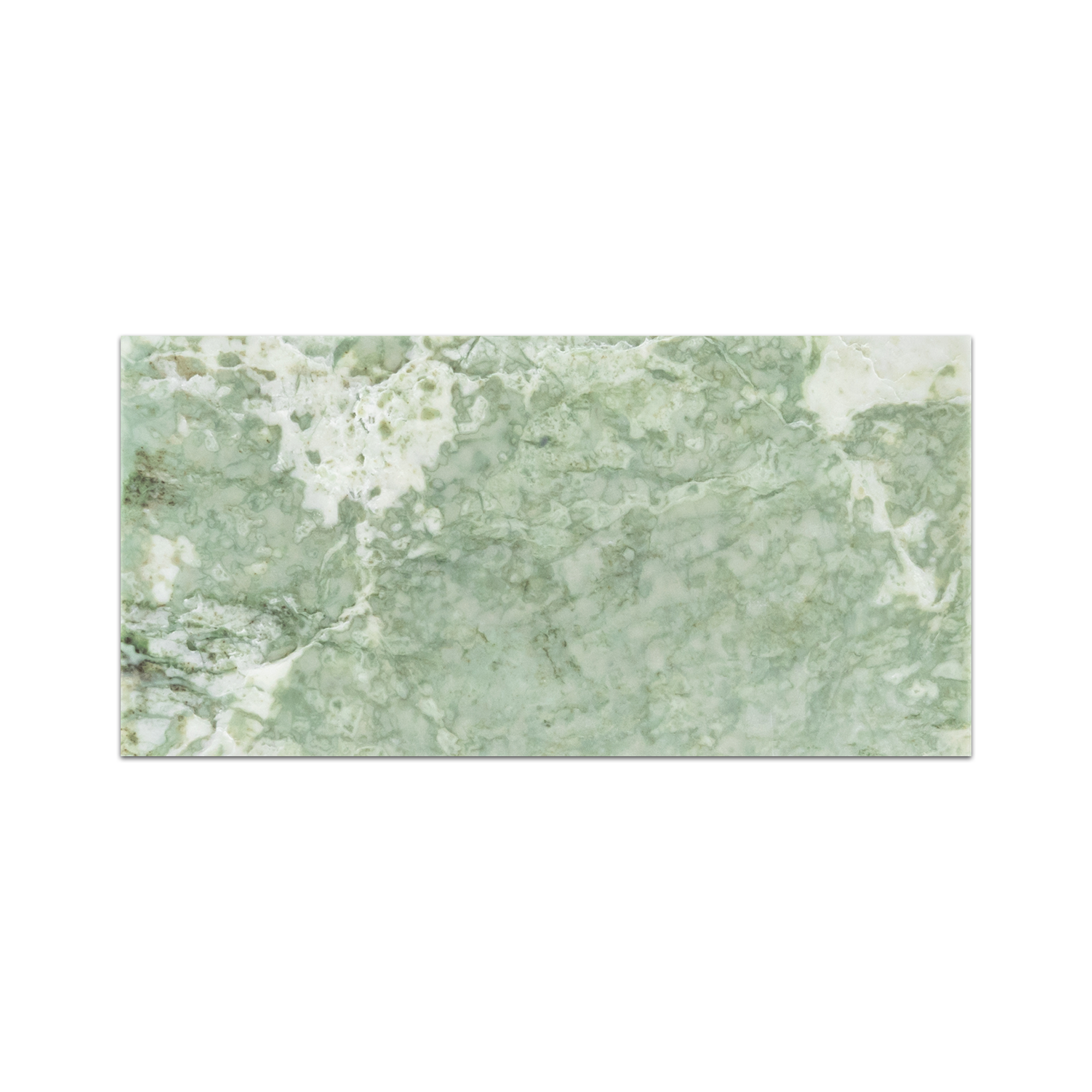 Elon emerald green marble rectangle field tile 6x12x0.375 honed AM6606H for sale at Surface Group Online tile store