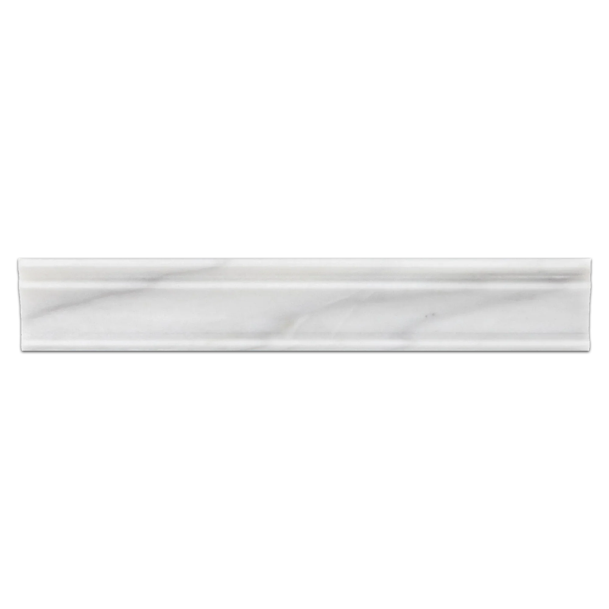 Elon Ice White Marble Crown 2x12 Honed Tile - Surface Group International