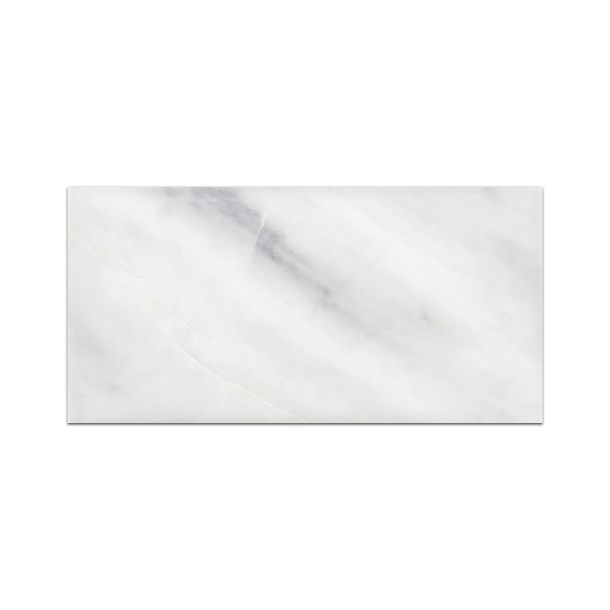 Elon Ice White Marble Rectangle Field Tile 6x12x0.375 Honed - AM9614H Surface Group International Product