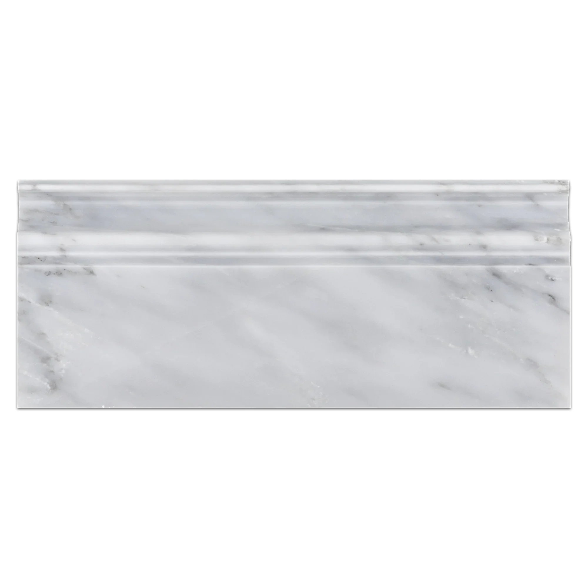Elon Mystic Gray Marble Baseboard 4.75x12 Polished Tile - Surface Group International