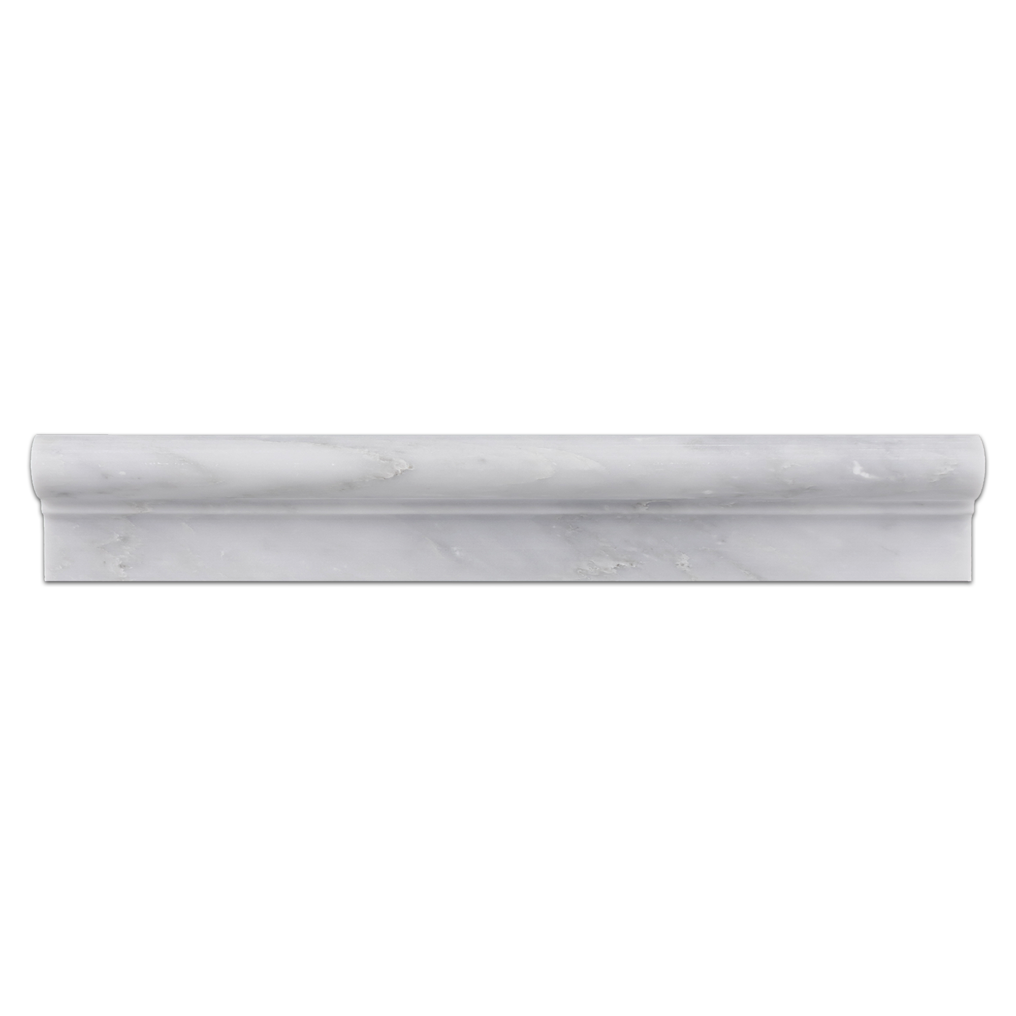 Elon Mystic Gray Marble Ogee 2x12 Honed Tile - Surface Group International