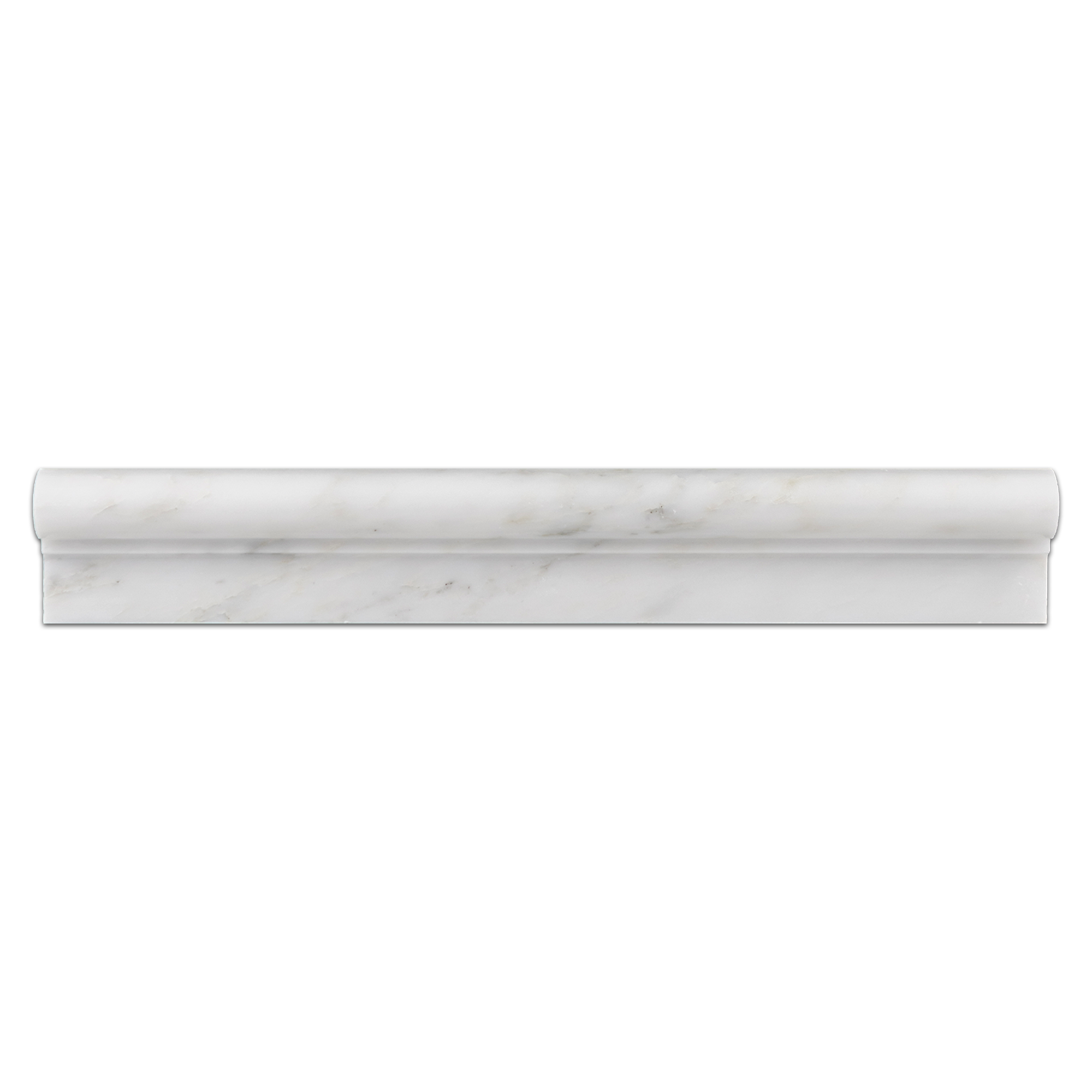 Elon Pearl White Marble Ogee 2x12 Honed Tile - Surface Group International Product