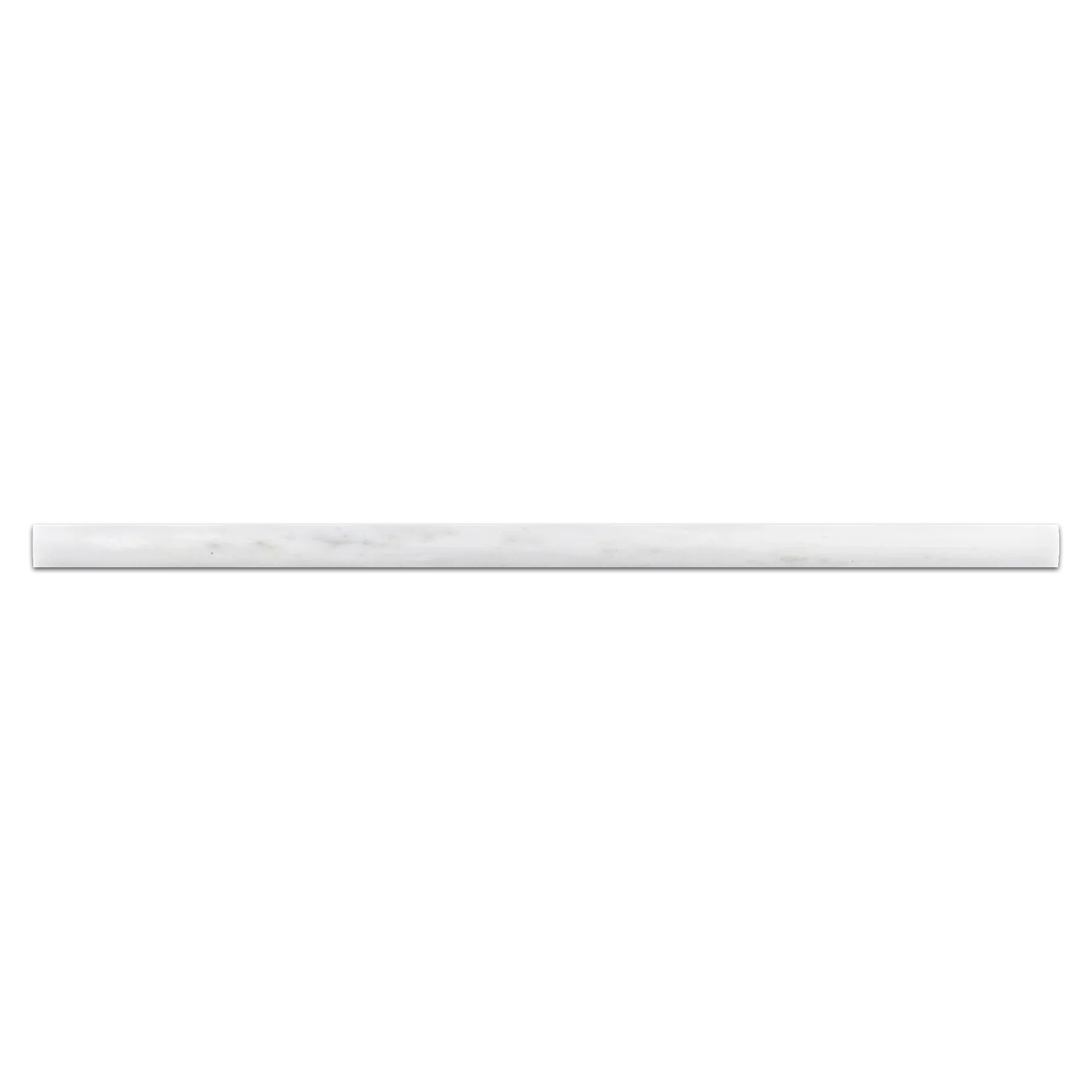 Elon Pearl White Marble Petite Pencil Tile 0.5x12x0.75 Honed - Surface Group International