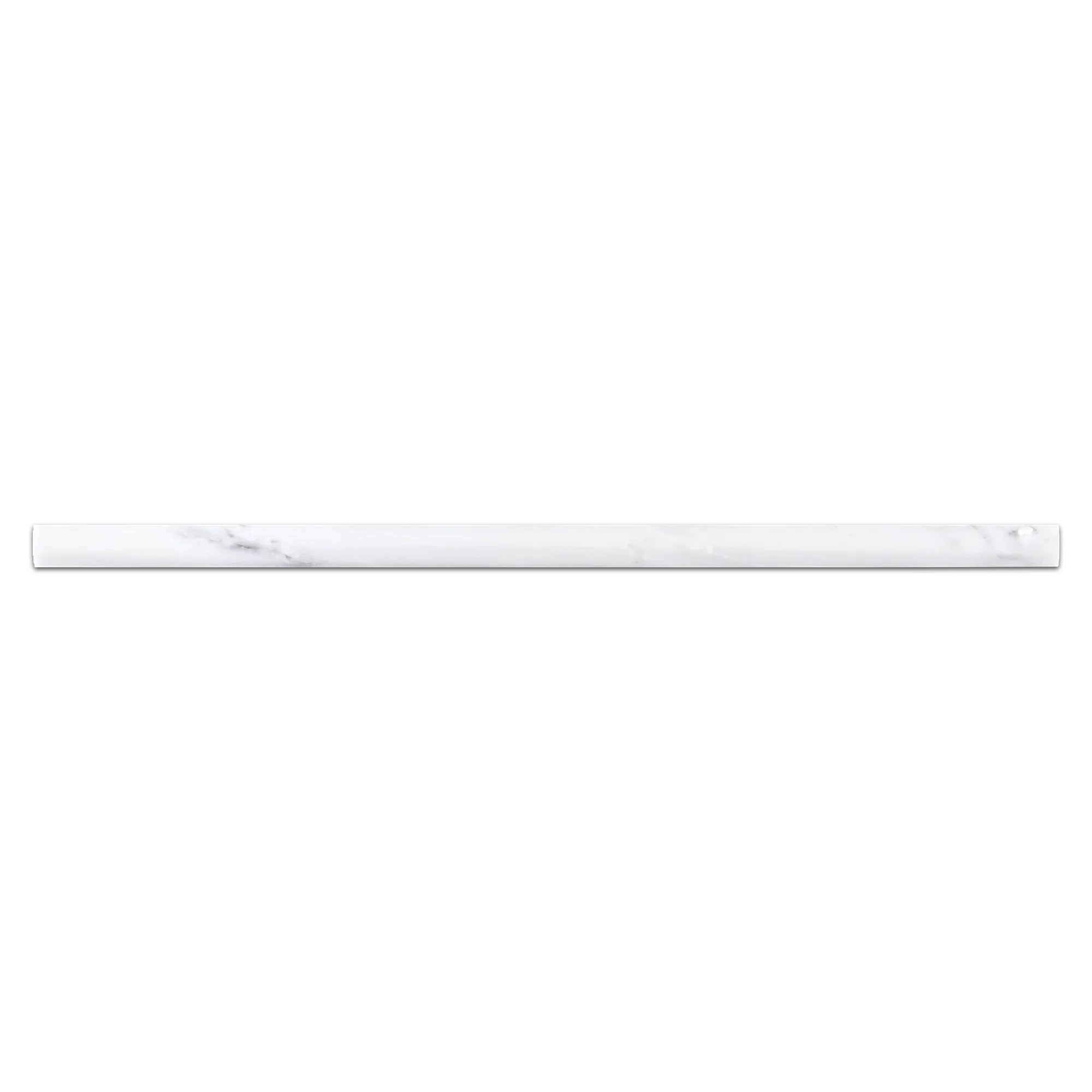 Elon Pearl White Marble Petite Pencil Tile 0.5x12x0.75 Polished - Surface Group International