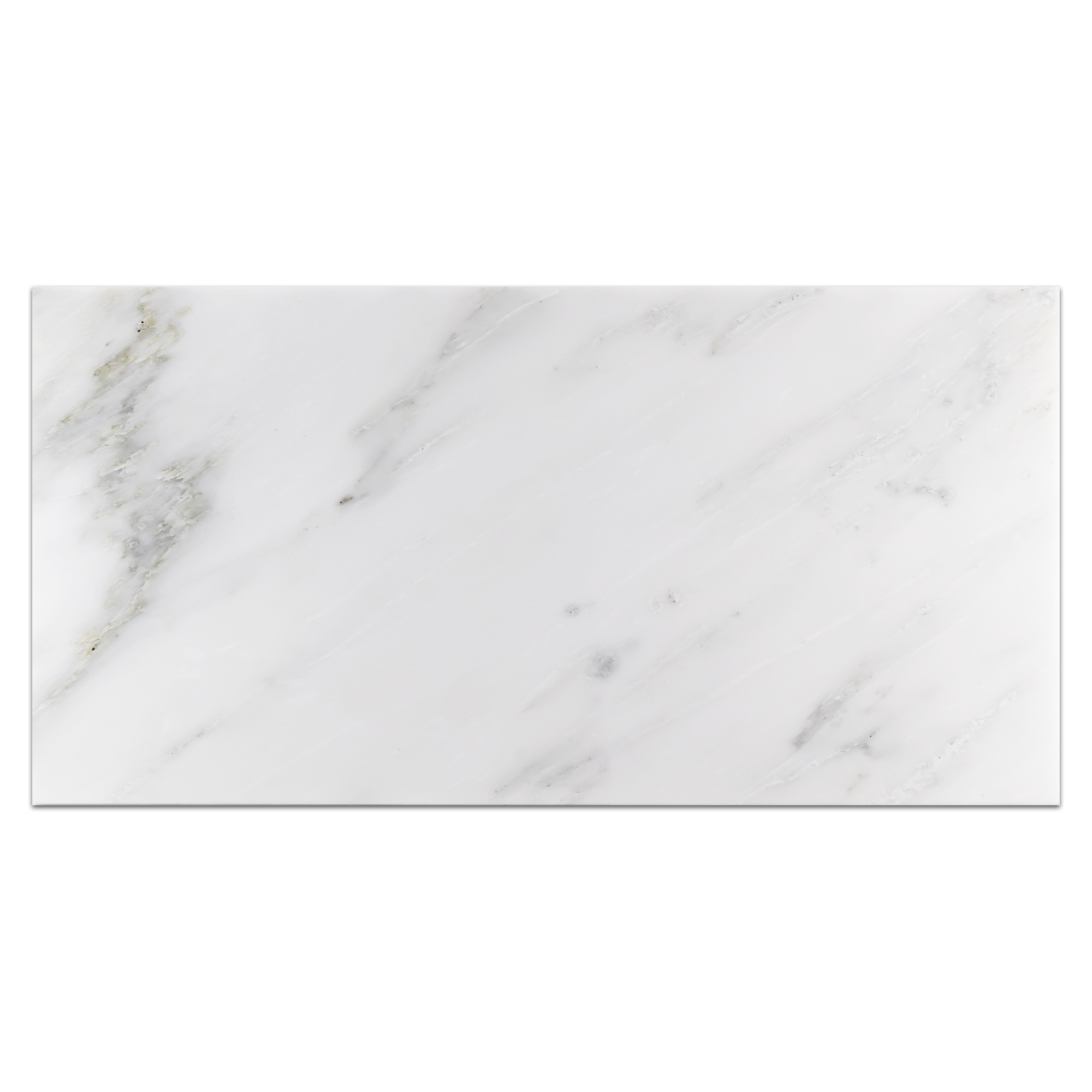 Elon Pearl White Marble Rectangle Field Tile 12x24x0.375 Honed - Surface Group International