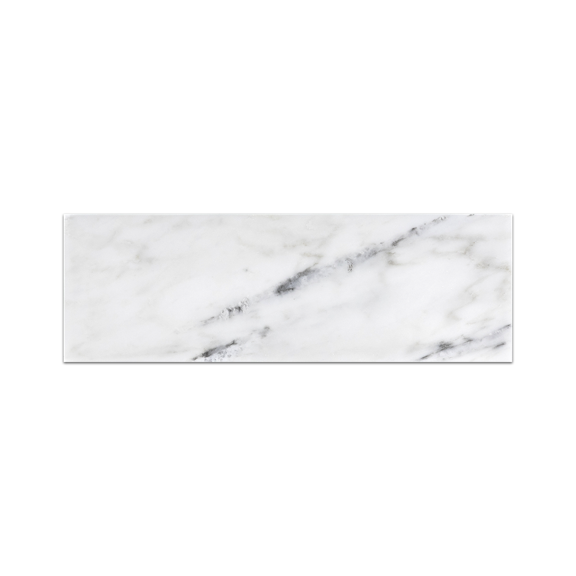 Elon Pearl White Marble Rectangle Field Tile 4x12x0.375 Polished AM8651P Surface Group International Product