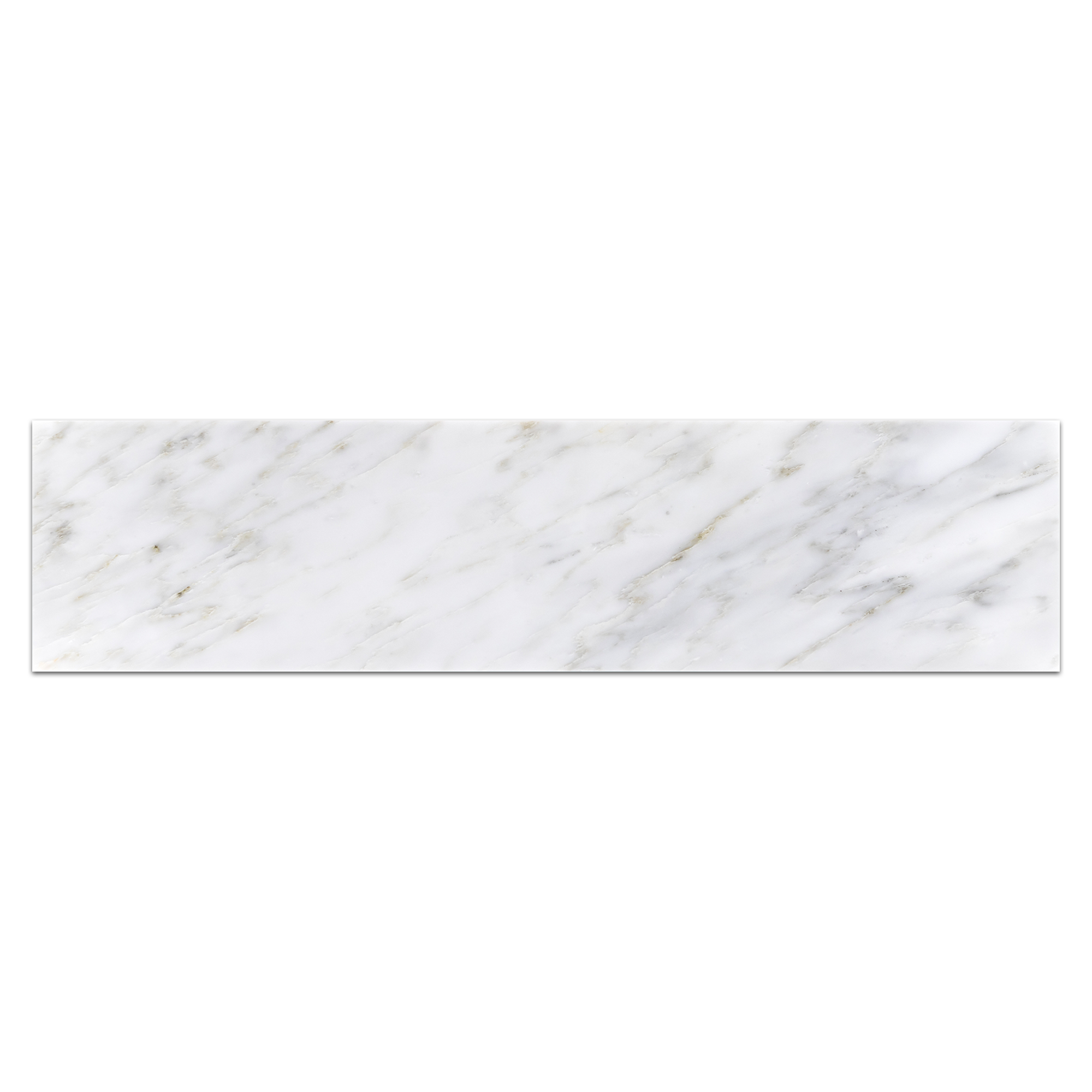 Elon Pearl White Marble Rectangle Field Tile 6x24x0.375 Polished - Surface Group International