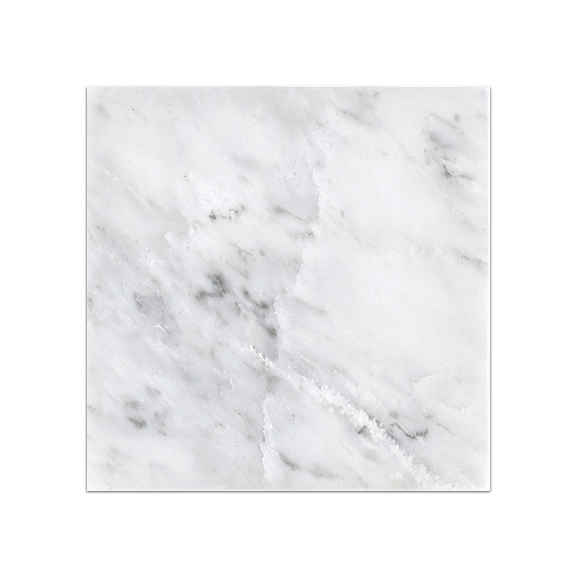 Elon Pearl White Marble Square Field Tile 6x6x0.375 Polished - AM8603P Surface Group International Product