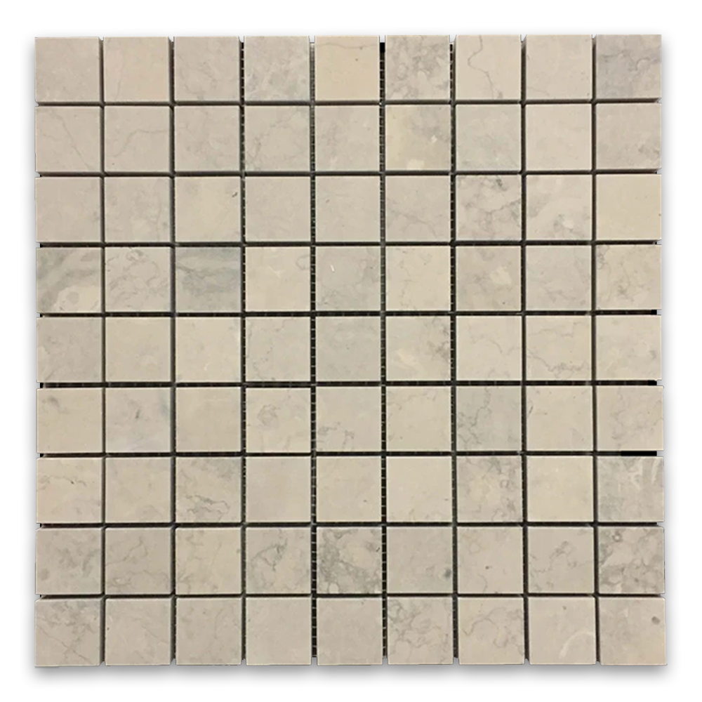 Elon Quartier Parisien Limestone 1.25x1.25 Straight Stack Field Mosaic 12x12x0.375 Honed PL501 Surface Group International Product