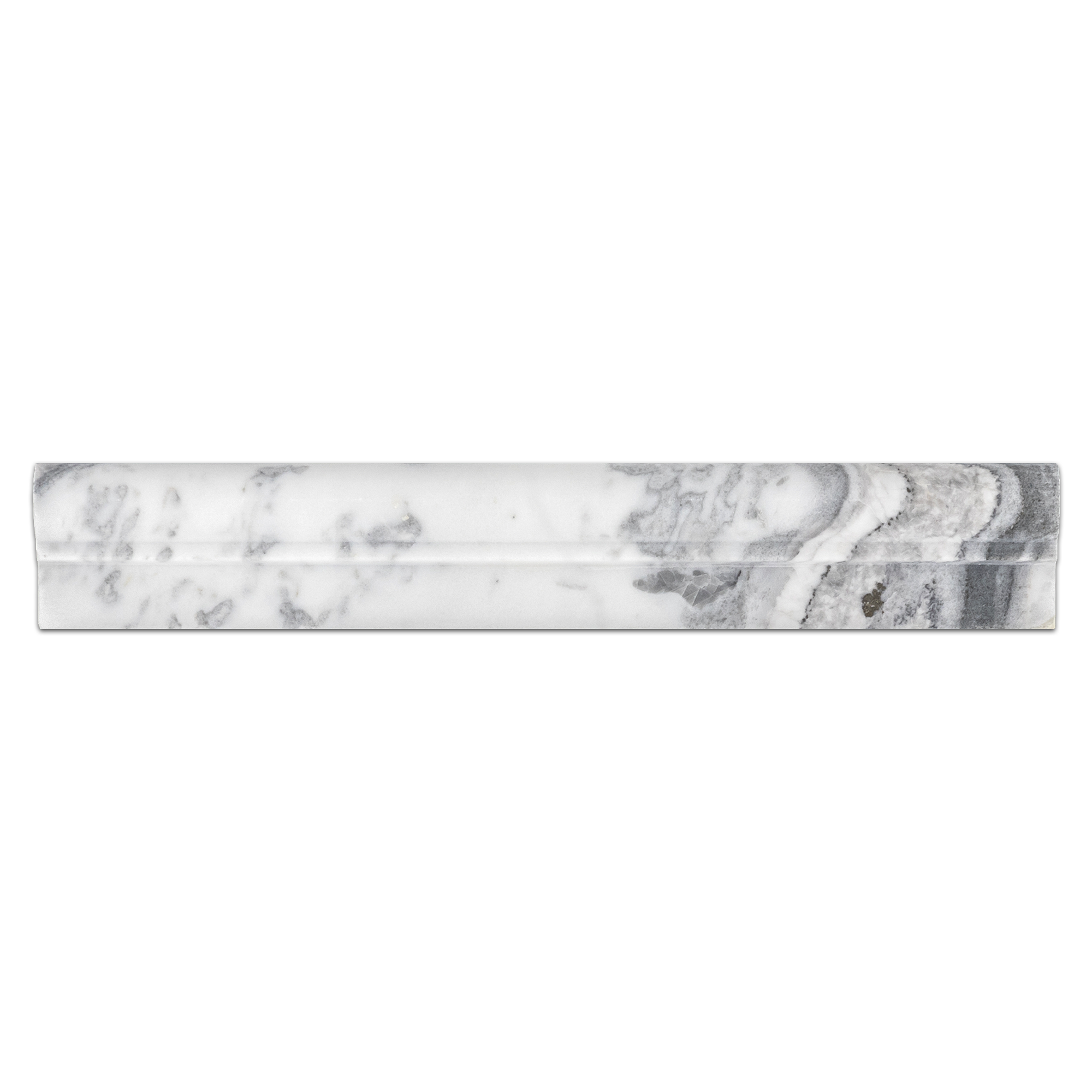 Elon Royal White Marble Ogee 2x12 Honed Tile - Surface Group International