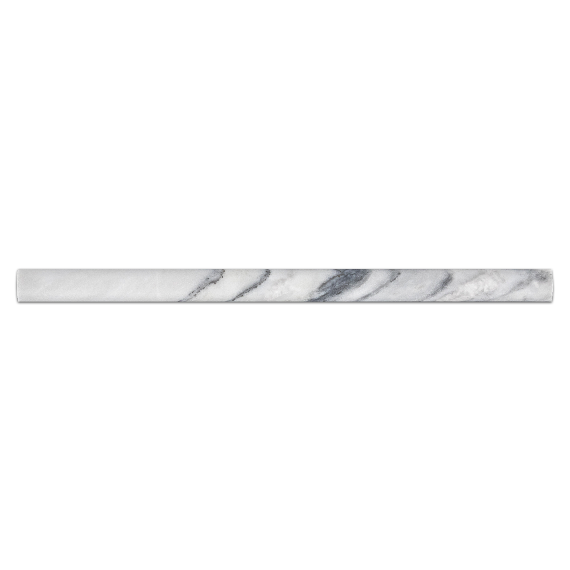 Elon Royal White Marble Pencil 0.75x12x0.75 Honed Tile - Surface Group International