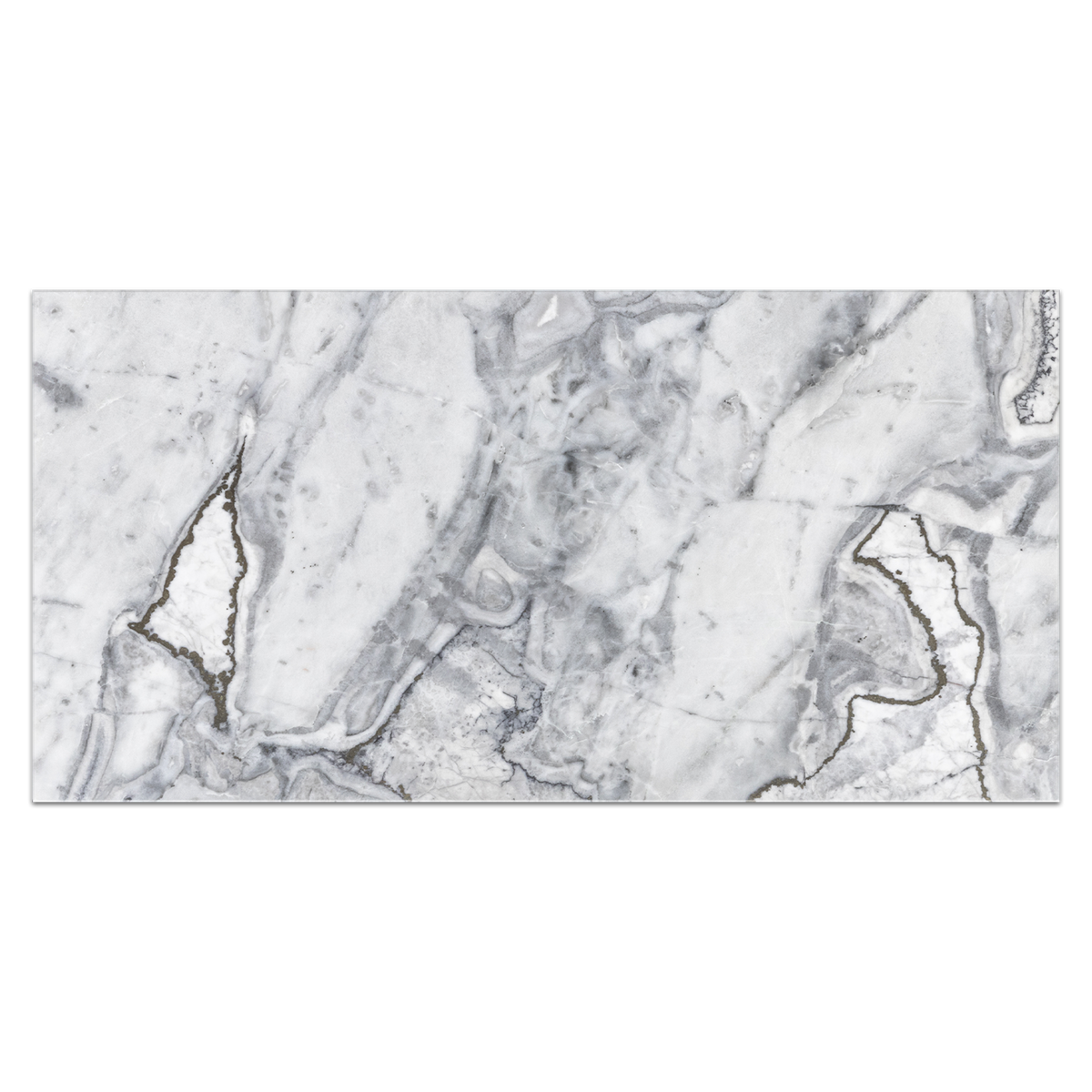 Royal White Marble Rectangle Field Tile | 12