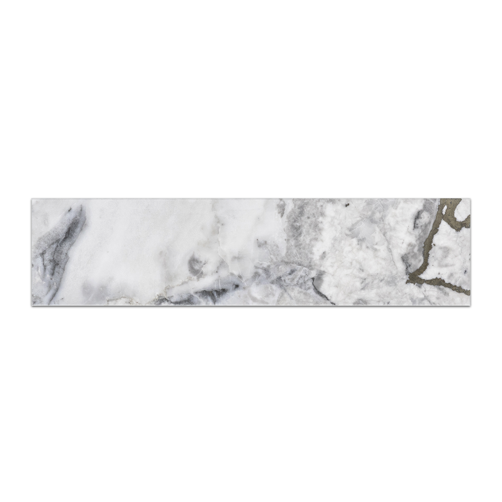 Elon Royal White Marble Rectangle Field Tile 3x12x0.375 Honed - Surface Group International