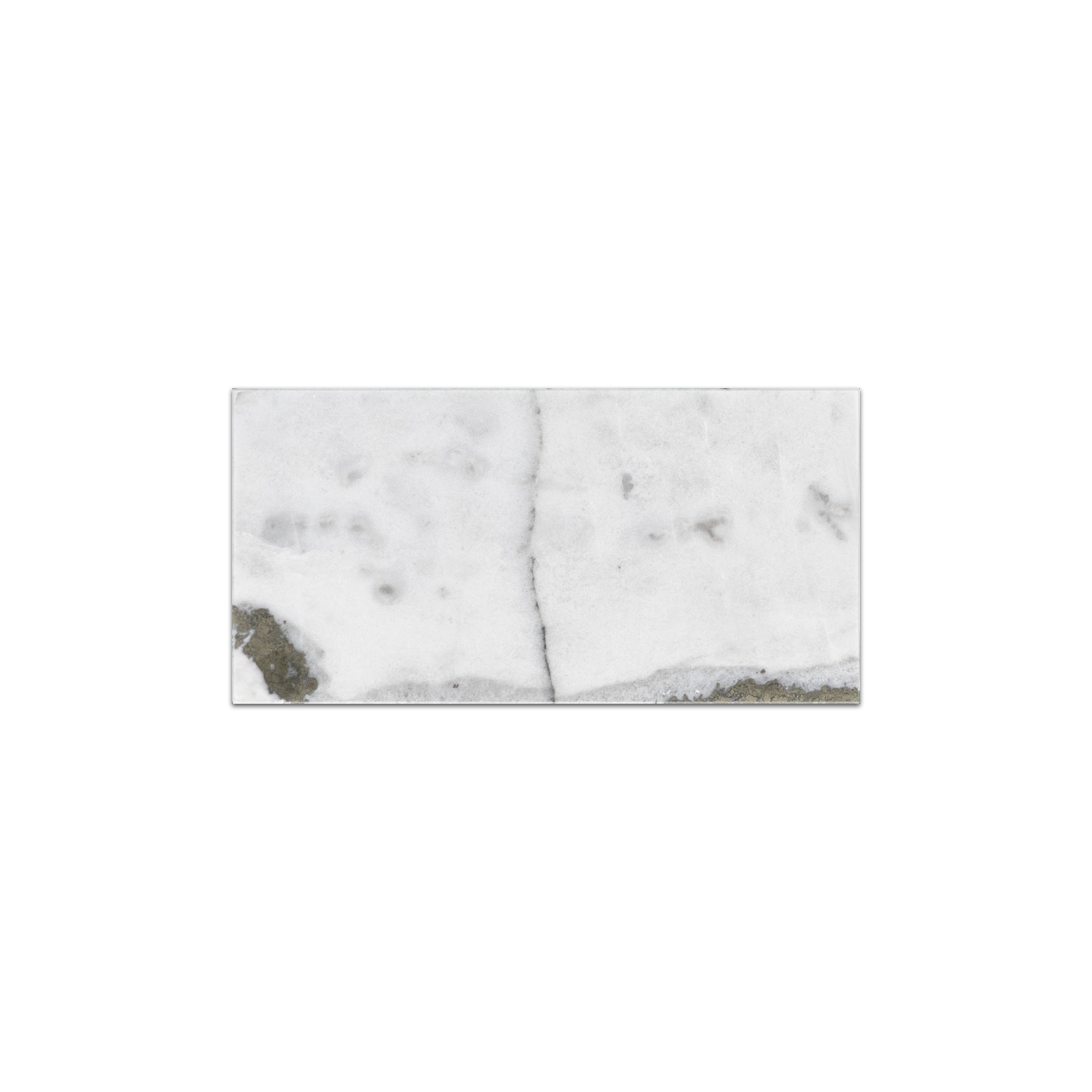 Elon Royal White Marble Rectangle Field Tile 3x6x0.375 Honed - Surface Group International