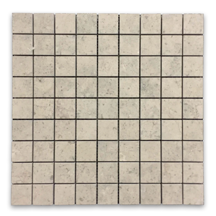 Elon Ville Sur Mer Limestone 1.25x1.25 Straight Stack Field Mosaic 12x12x0.375 Honed Tile - Surface Group International