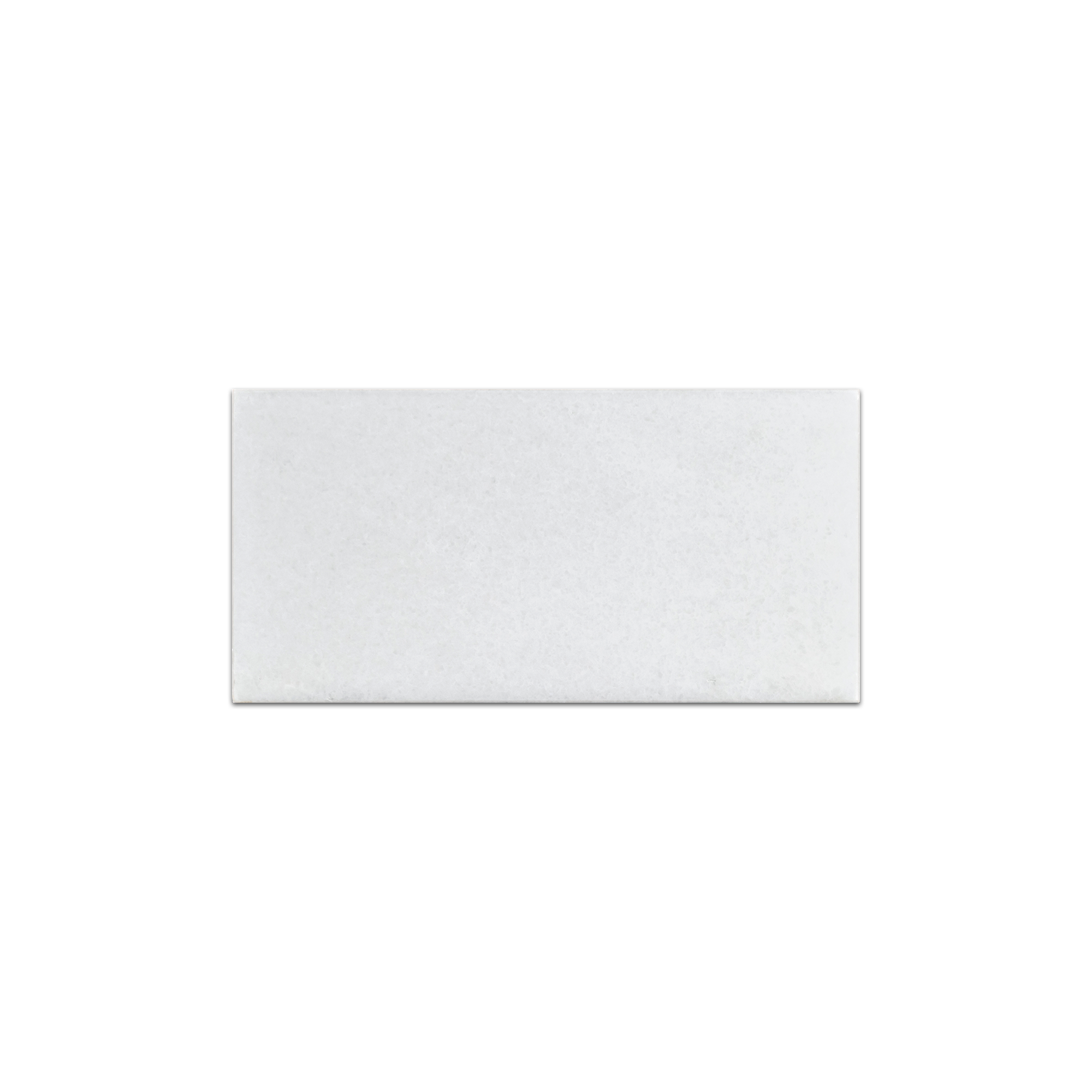 Elon White Thassos Marble Rectangle Field Tile 3x6x0.375 Polished - Surface Group International