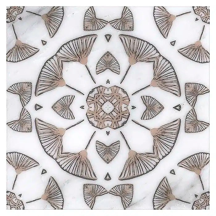 emery blush carrara blanco natural marble deco tile 12x12 surface group stone impressions