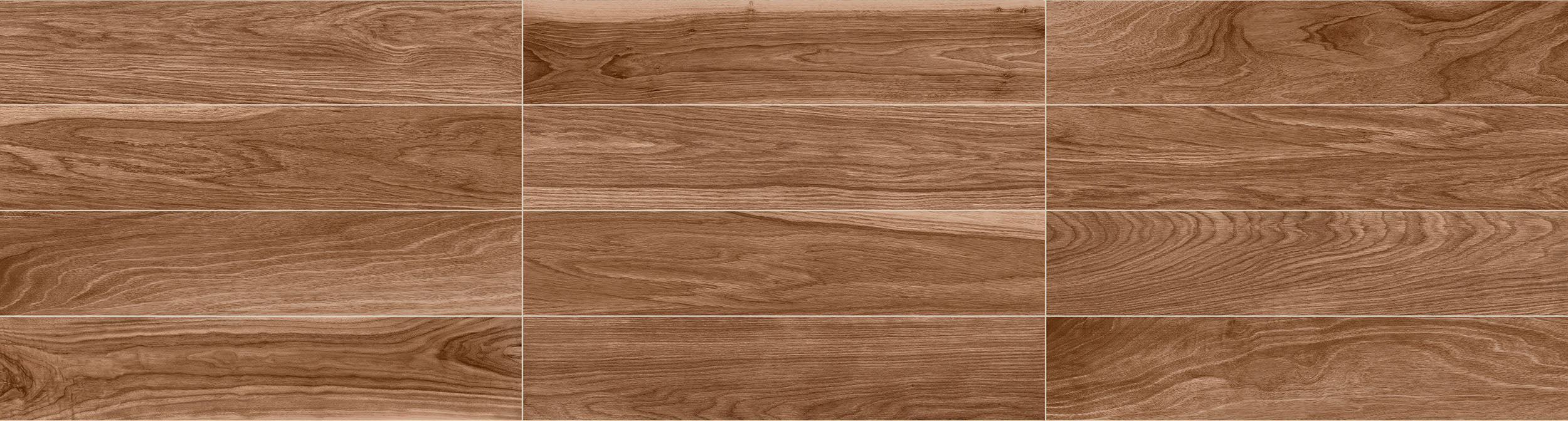 EMOTION: Happy Walnut Field Tile (8"x40"x9mm | matte | pressed)