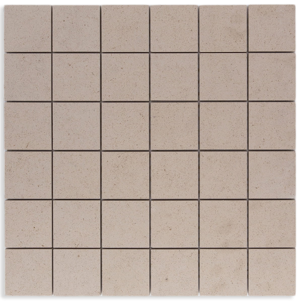 haussmann belair porto beige limestone square mosaic tile 2x2 honed